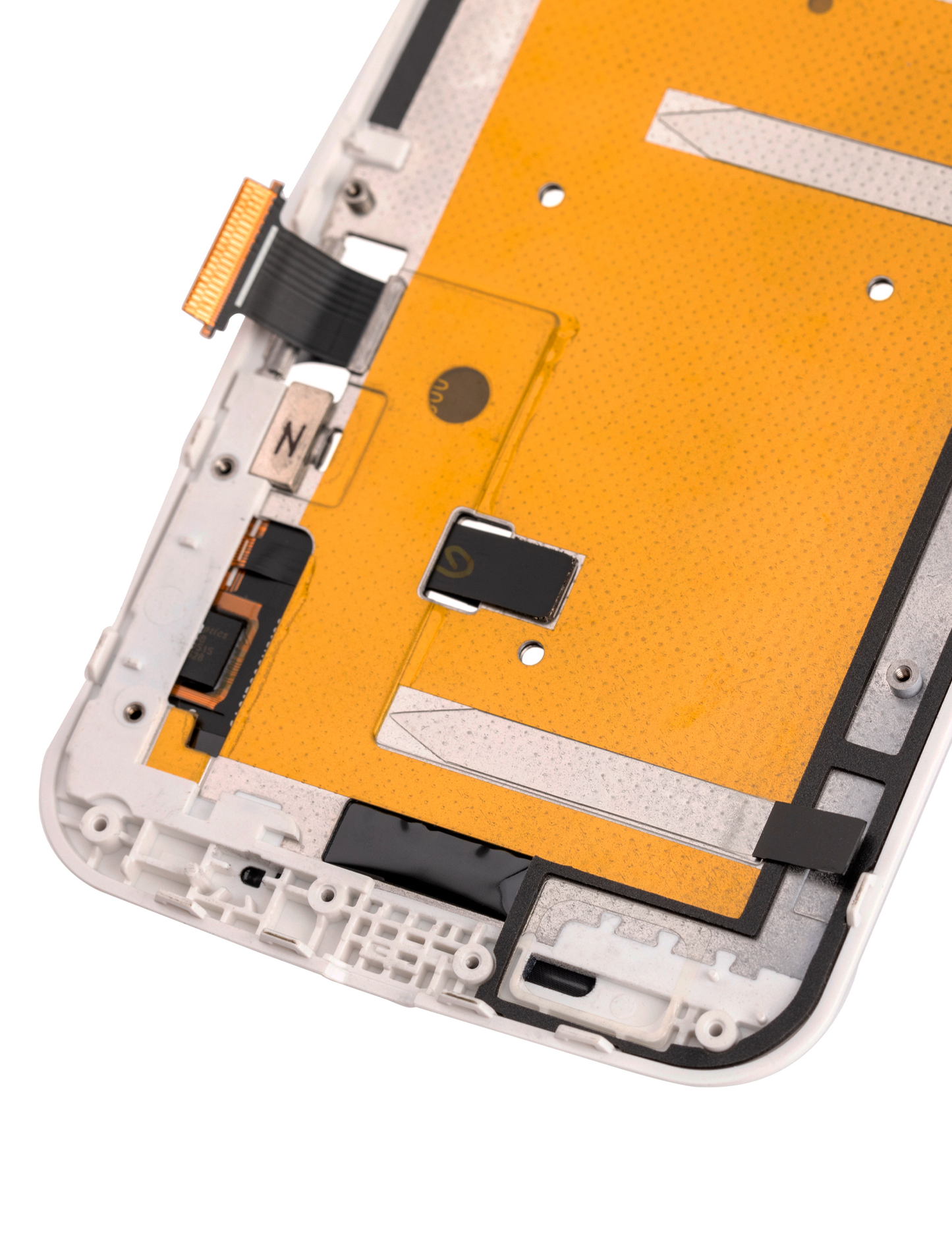 LCD Assembly With Frame For Motorola Moto G2 (XT1064 / XT1068 / XT1069 / 2014) (Refurbished) (White) | compatible mobile phone replacement part | SKU 107082033904 | product image 3