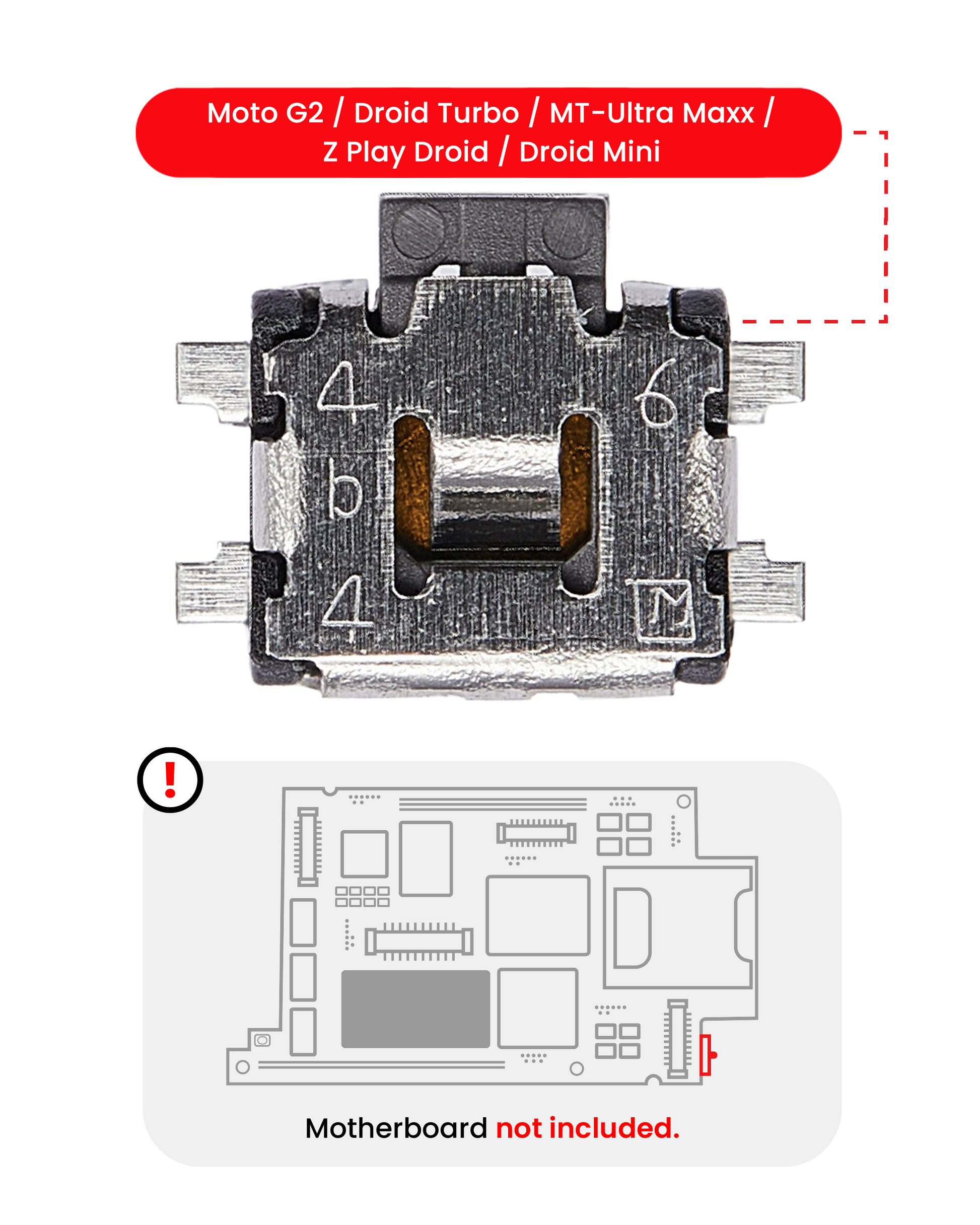 Power / Volume Button Clicker For Motorola Moto G2 (XT1068) / Droid Turbo (XT1254 / XT1225) MT-Ultra Maxx (XT1080 / 2013) / Z Play Droid (XT1635) / Dr | compatible mobile phone replacement part | SKU 107082033922 | product image 4
