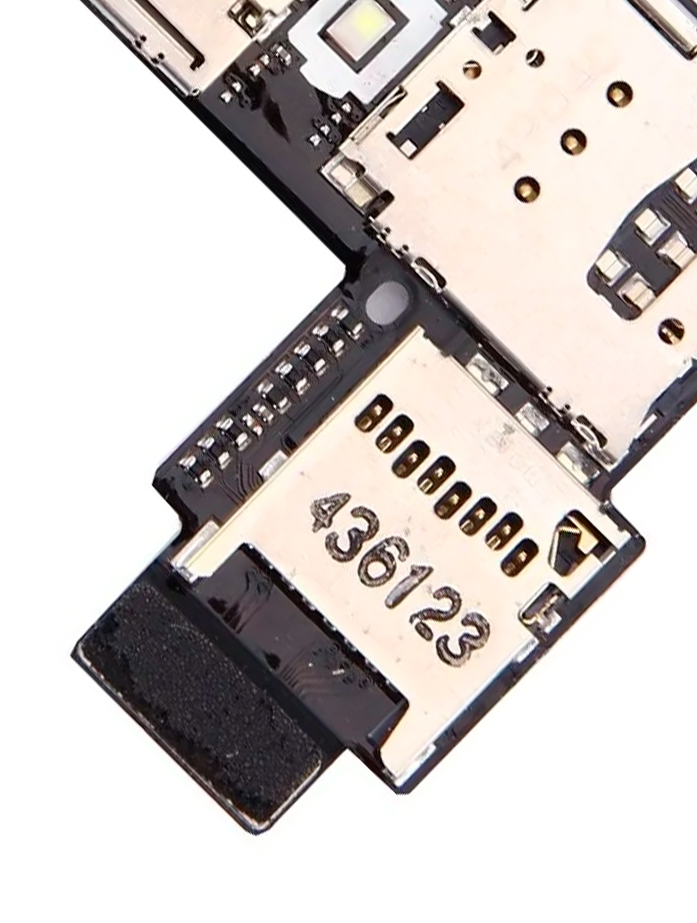 Sim Card Reader Flex With Board For Motorola Moto G2 (XT1068 / 2014) (Dual Sim) | compatible mobile phone replacement part | SKU 107082033928 | product image 5