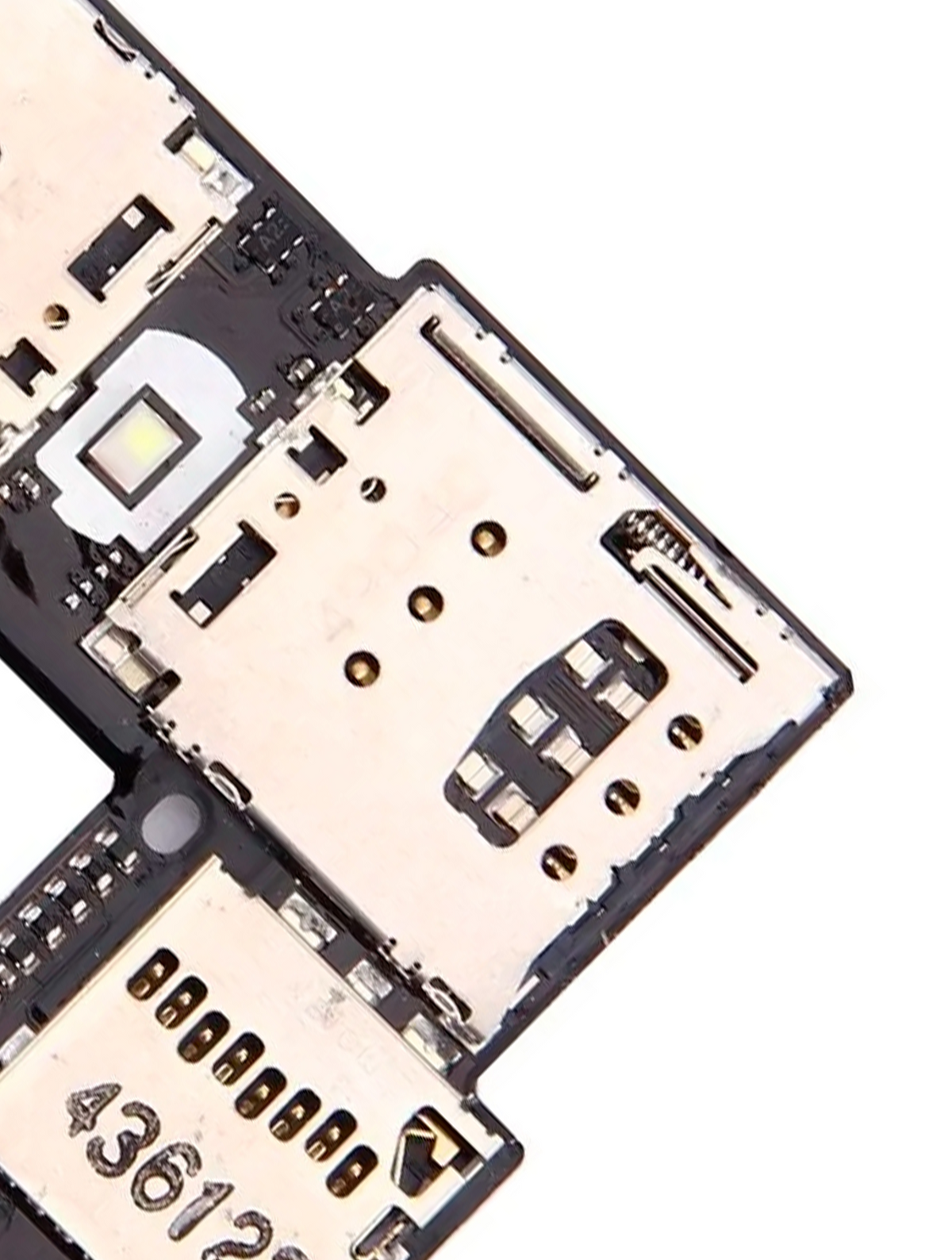 Sim Card Reader Flex With Board For Motorola Moto G2 (XT1068 / 2014) (Dual Sim) | compatible mobile phone replacement part | SKU 107082033928 | product image 8