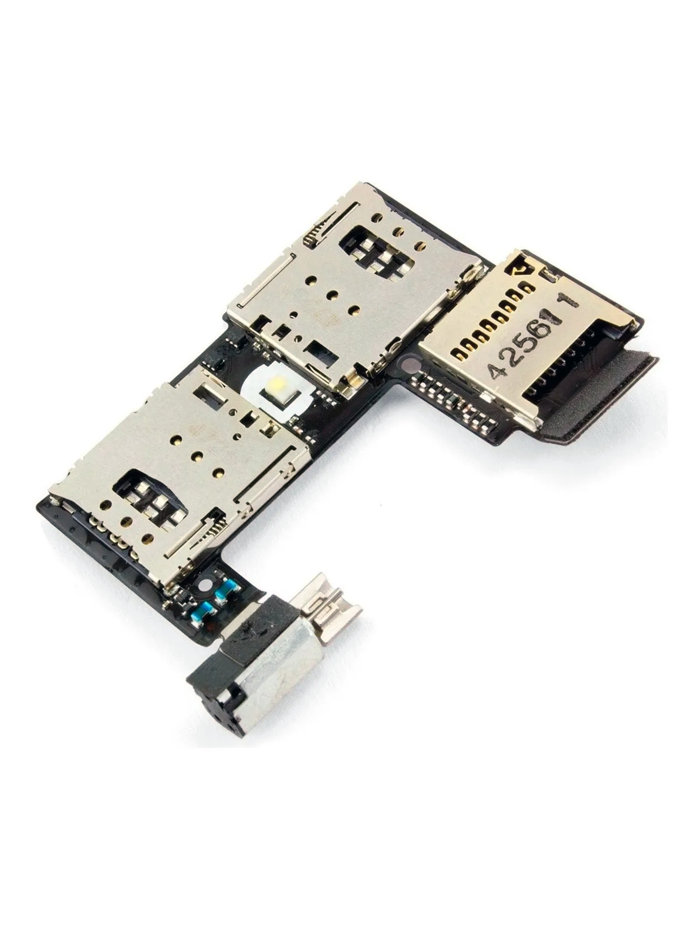 Sim Card Reader Flex With Board For Motorola Moto G2 (XT1068 / 2014) (Dual Sim) | compatible mobile phone replacement part | SKU 107082033928 | product image 4