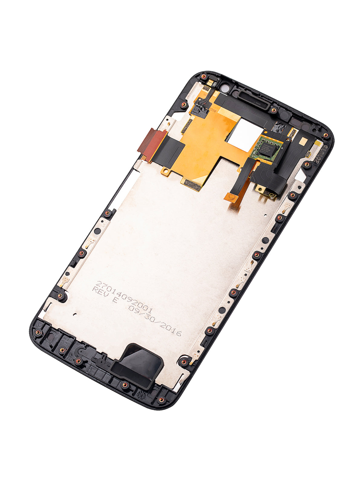 LCD Assembly With Frame For Motorola Moto X Style (XT1572 / 2015) / Moto X Pure Edition (XT1575 / 2015) (Refurbished) (Black) - Motorola phone replacement part, alternate repair view, SKU 107082035903
