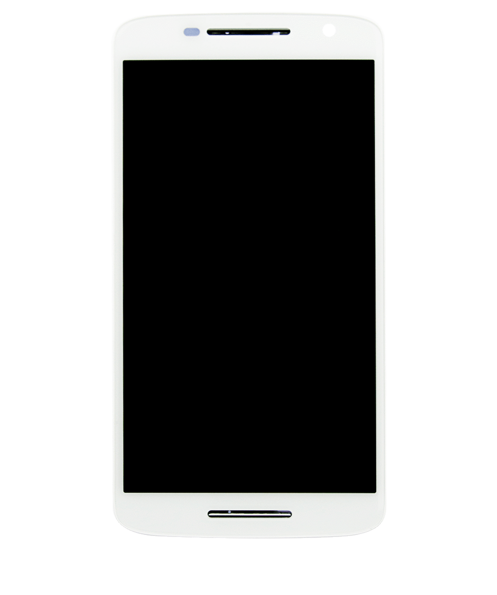 LCD Assembly With Frame for Motorola Droid Maxx 2 (XT1565 / 2015) Refurbished White - Motorola repair part alternate view, SKU 107082036904, image 2