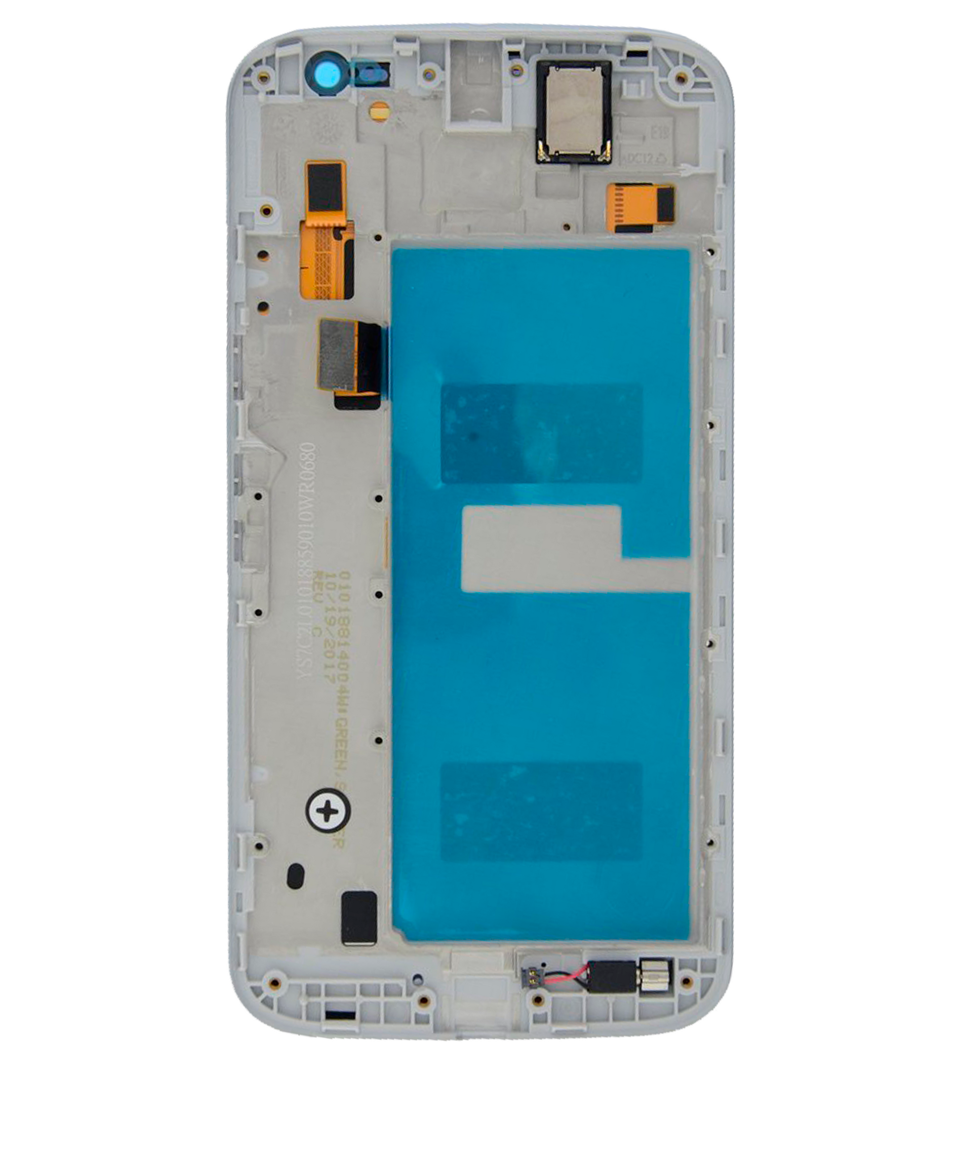LCD Assembly With Frame For Motorola Moto G4 (XT1620 / XT1621 / XT1622 / XT1625 / XT1626 / 2016) (Refurbished) (White) | compatible mobile phone replacement part | SKU 107082039101 | product image 3