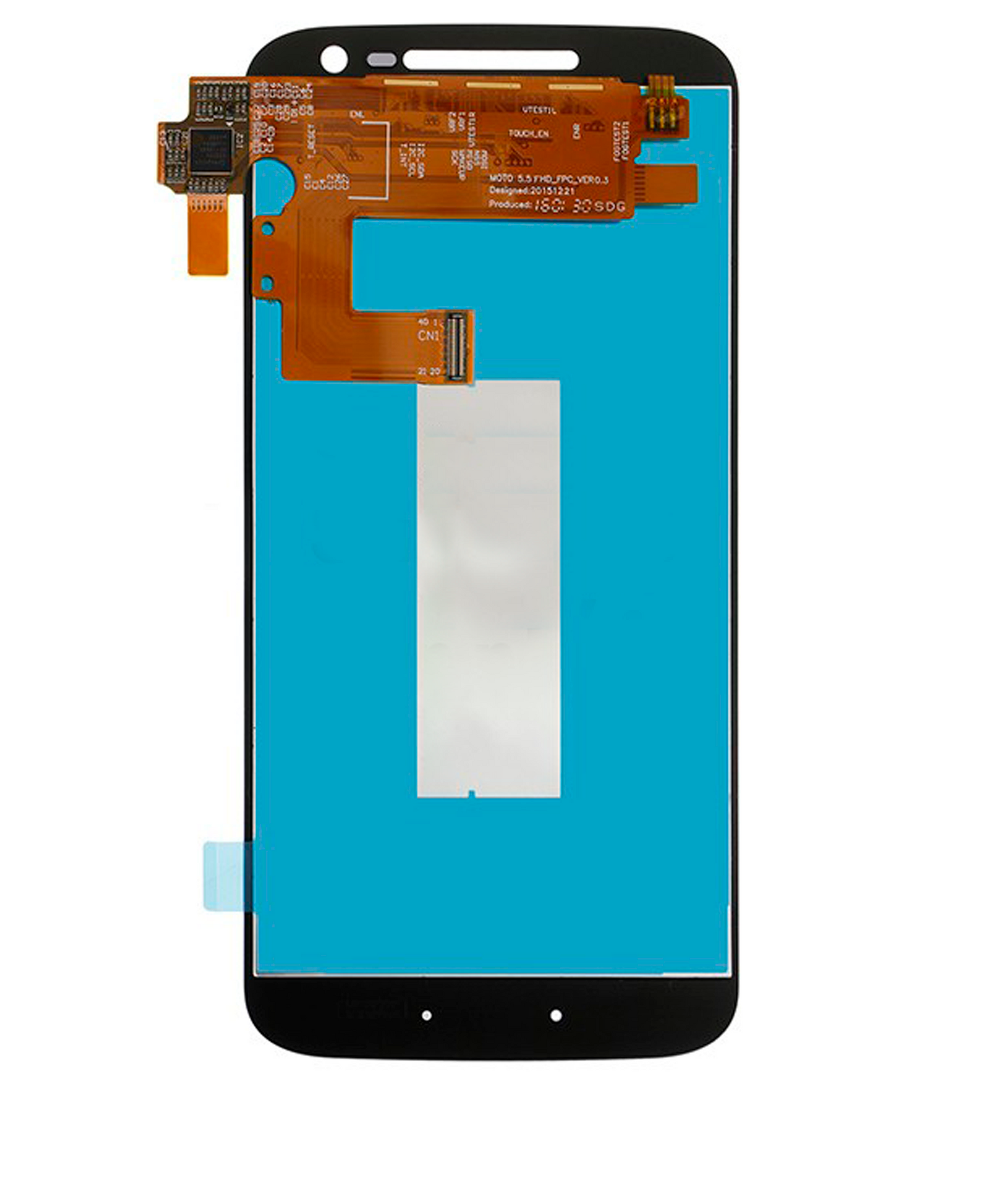 LCD Assembly Without Frame For Motorola Moto G4 (XT1620 / XT1621 / XT1622 / XT1625 / XT1626 / 2016) (Refurbished) (White) | compatible mobile phone replacement part | SKU 107082039102 | product image 3