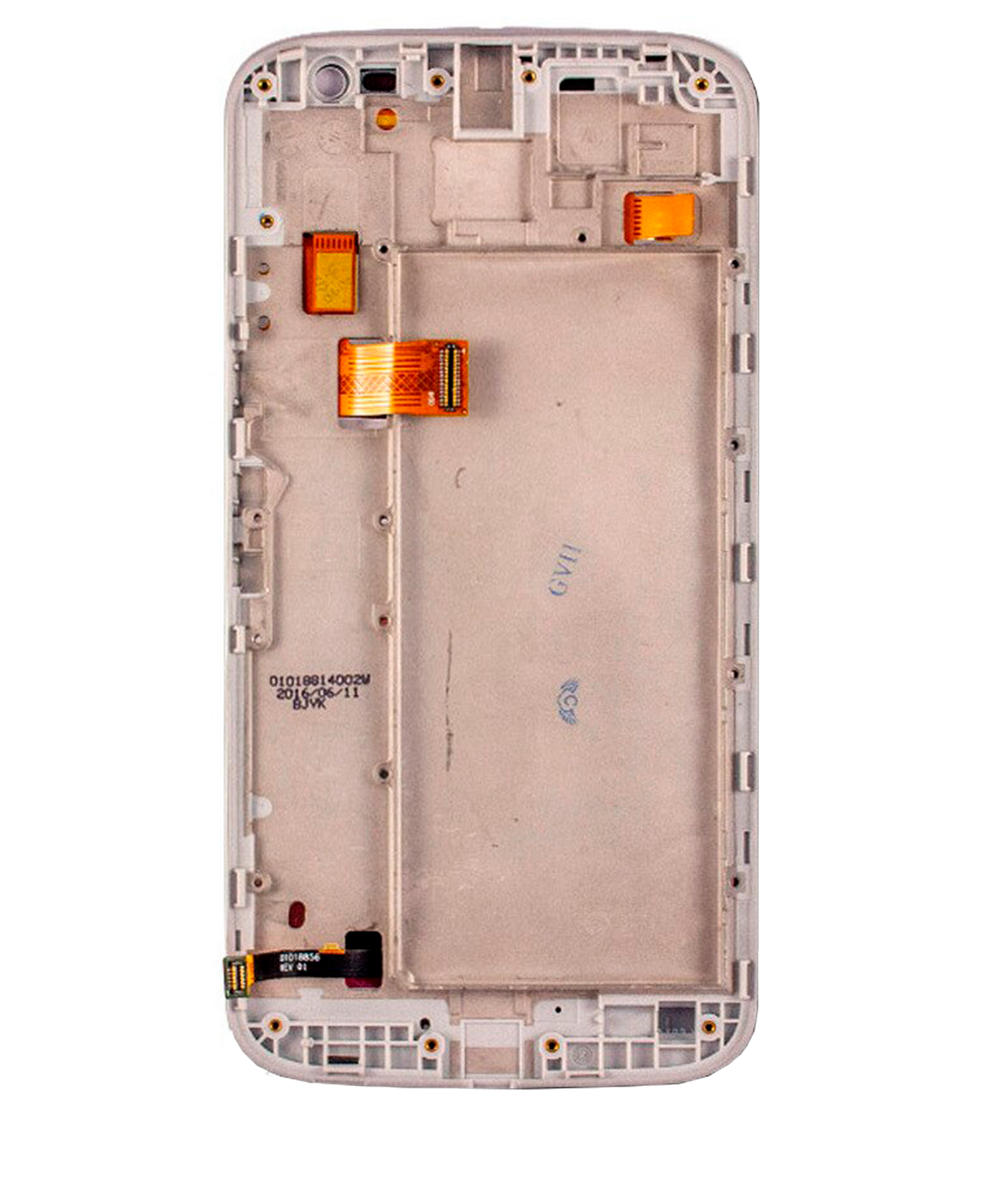 LCD Assembly With Frame For Motorola Moto G4 Plus (XT1640 / XT1641 / XT1642 / XT1644 / 2016) (Refurbished) (White) | compatible mobile phone replacement part | SKU 107082039106 | product image 4