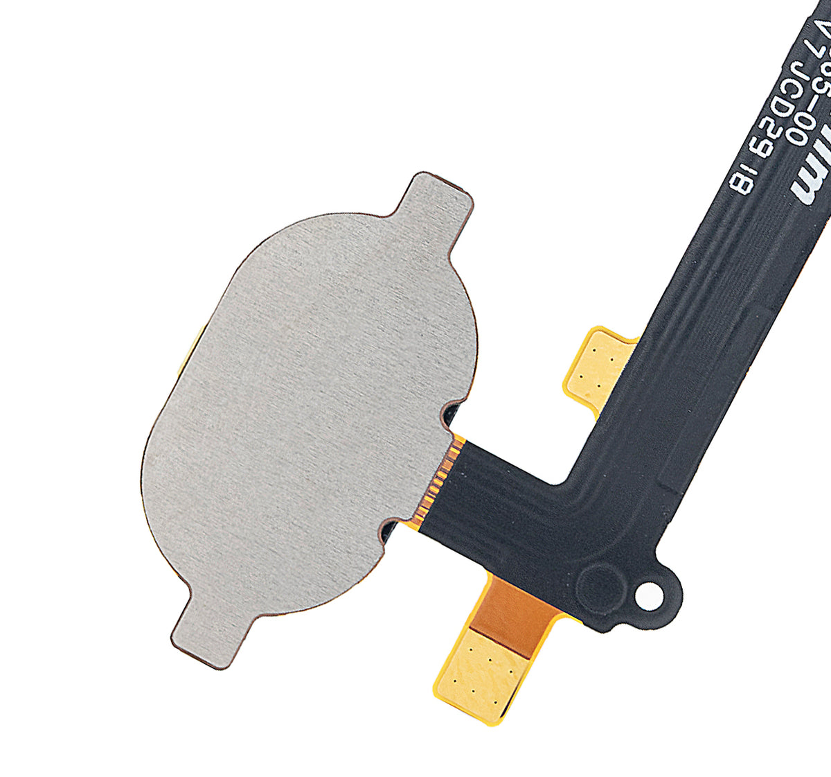 Home Button With Flex Cable For Motorola Moto Z2 Play (XT1710 / 2017) (White) - Motorola replacement part, component detail view, SKU 107082049125