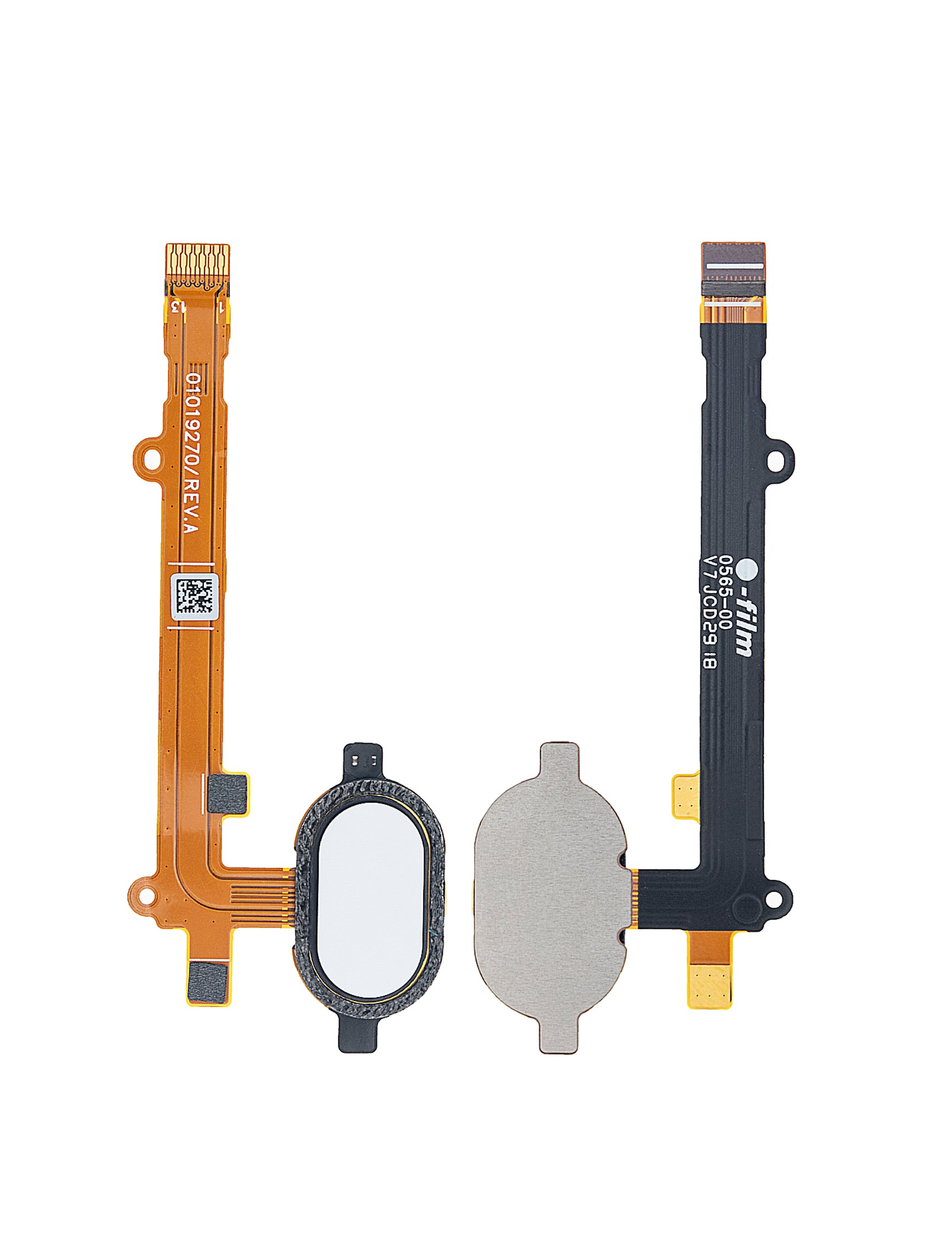 Home Button With Flex Cable For Motorola Moto Z2 Play (XT1710 / 2017) (White) - Motorola replacement part, additional product view, SKU 107082049125