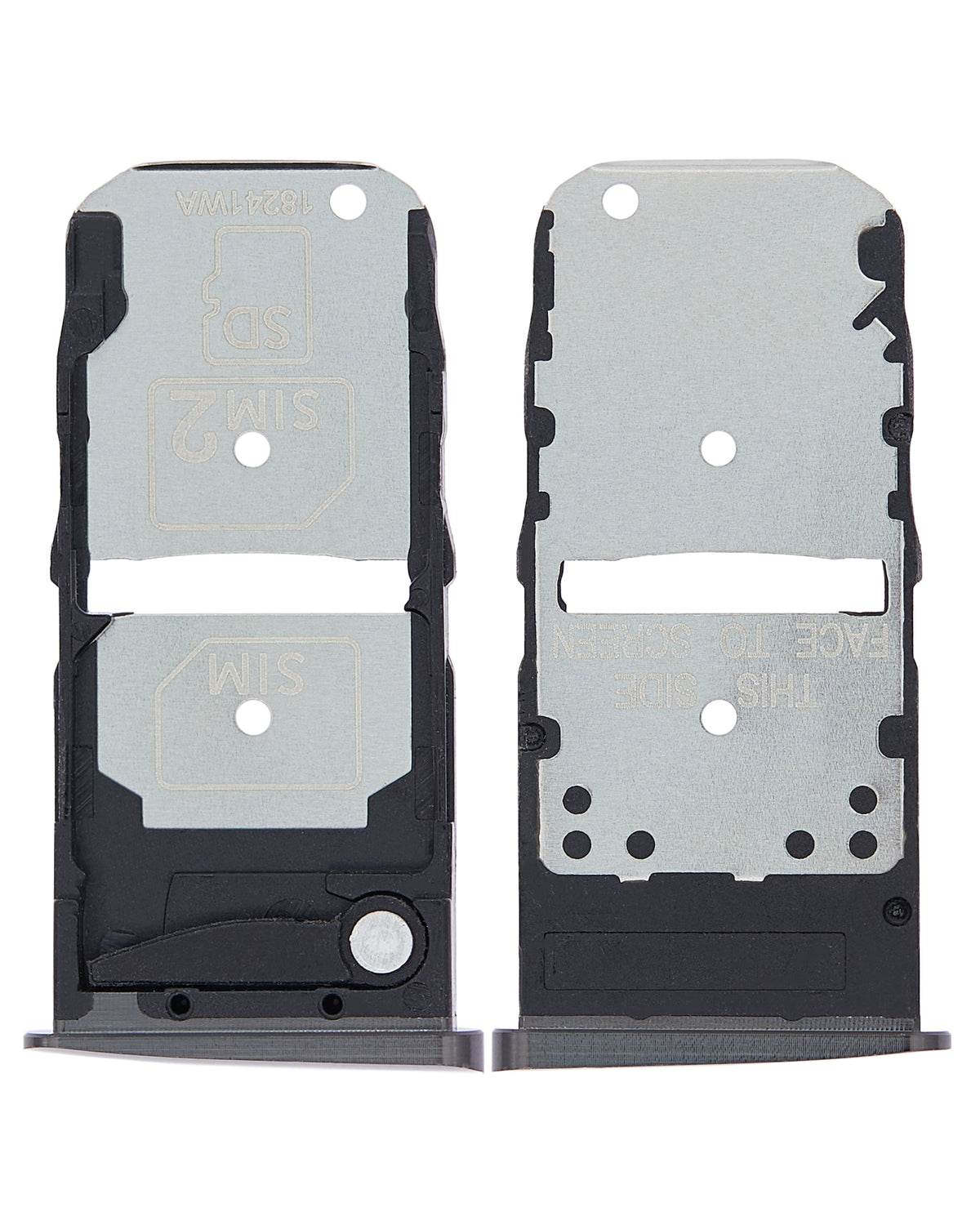 Dual Sim Card Tray For Motorola Moto Z3 (XT1929-17 / 2018) / Z3 Play (XT1929 / 2018) (Black) - Motorola replacement part, alternate repair part view, SKU 107082049238