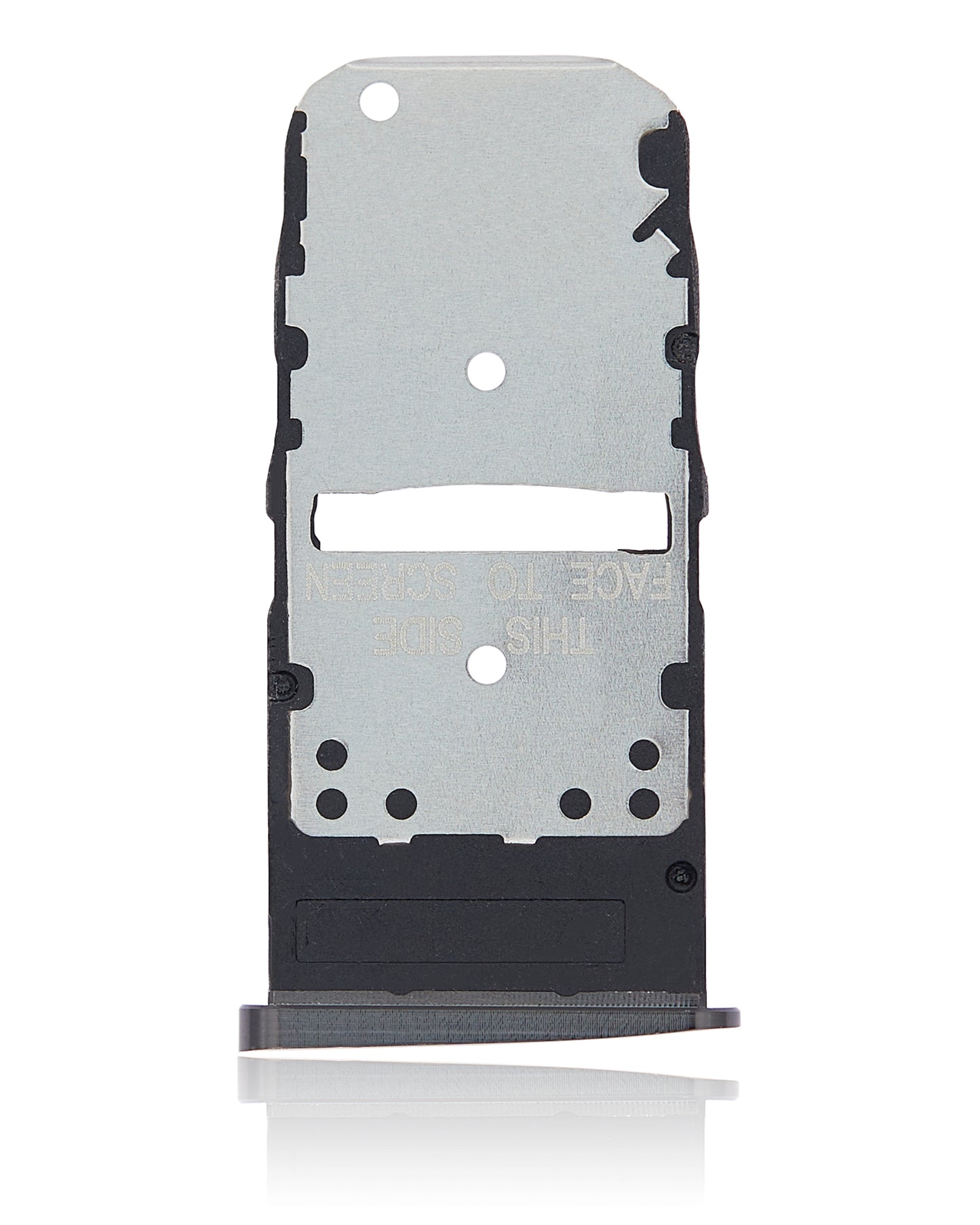 Dual Sim Card Tray For Motorola Moto Z3 (XT1929-17 / 2018) / Z3 Play (XT1929 / 2018) (Black) - Motorola replacement part, component detail view, SKU 107082049238