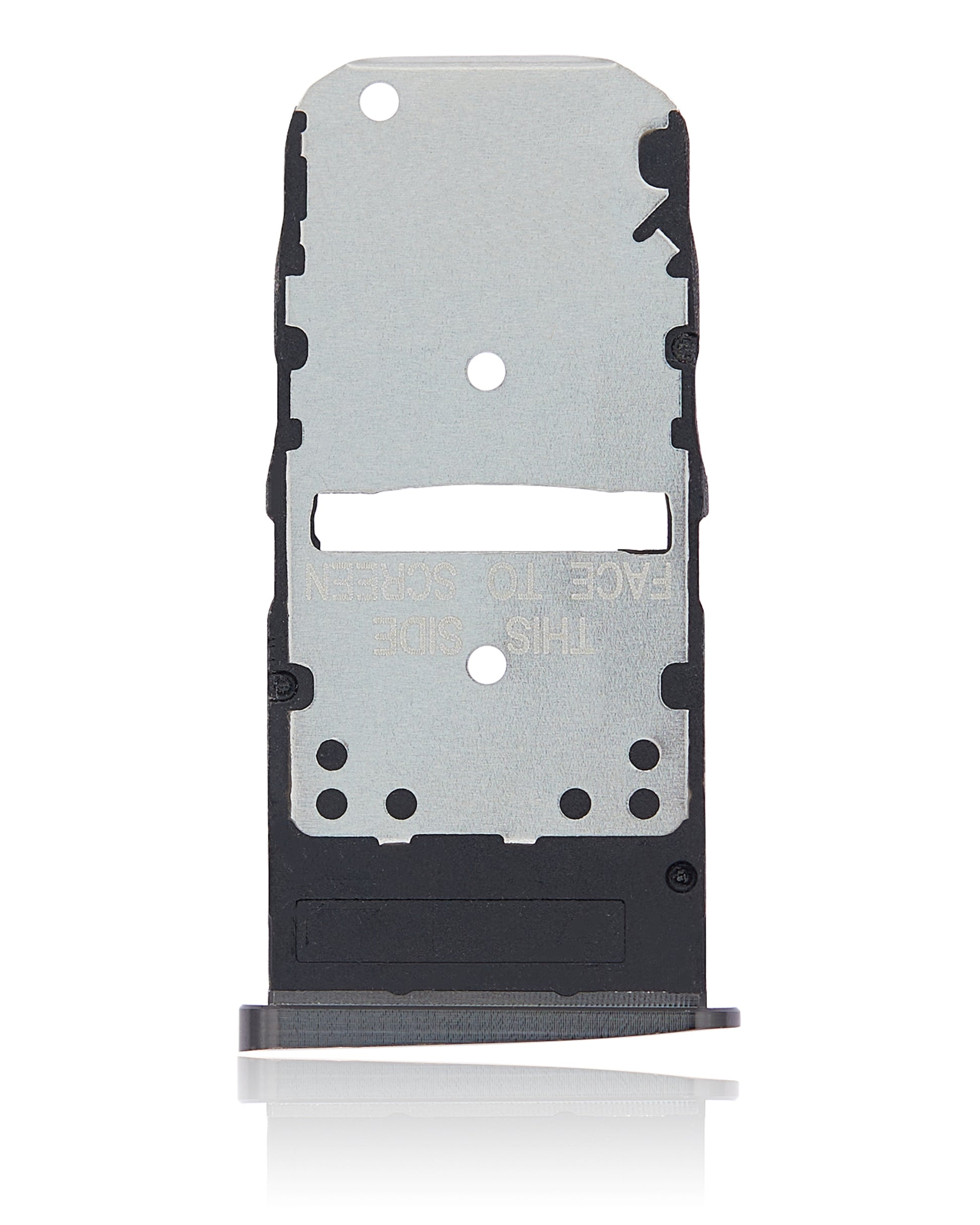 Dual Sim Card Tray For Motorola Moto Z3 (XT1929-17 / 2018) / Z3 Play (XT1929 / 2018) (Black) - Motorola replacement part, component detail view, SKU 107082049238