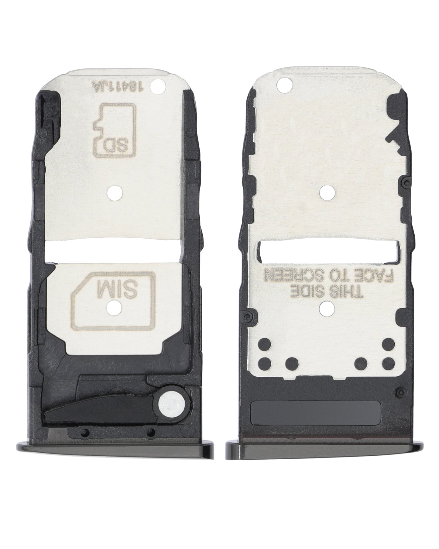 Single Sim Card Tray For Motorola Moto Z3 (XT1929-17 / 2018) / Z3 Play (XT1929 / 2018) (Black) - Motorola replacement part, alternate repair part view, SKU 107082049239
