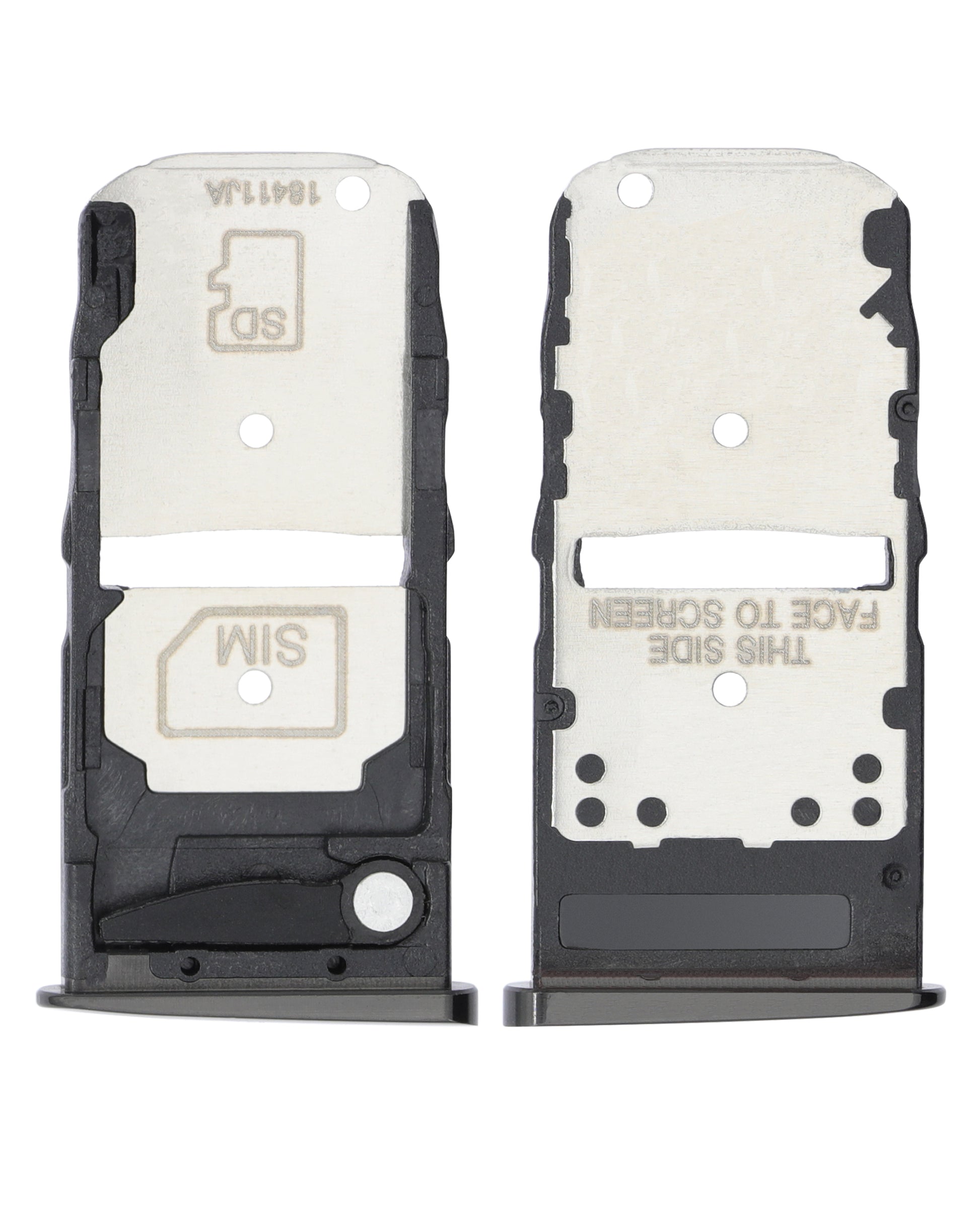 Single Sim Card Tray For Motorola Moto Z3 (XT1929-17 / 2018) / Z3 Play (XT1929 / 2018) (Black) - Motorola replacement part, alternate repair part view, SKU 107082049239