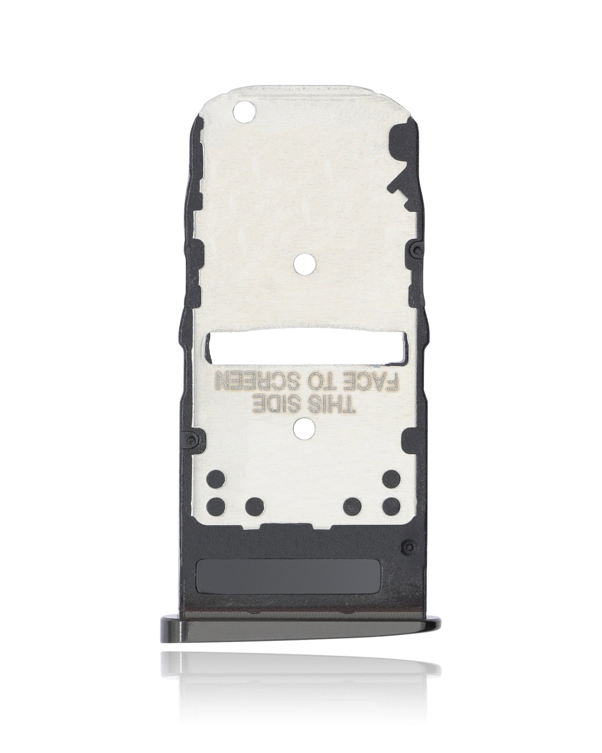 Single Sim Card Tray For Motorola Moto Z3 (XT1929-17 / 2018) / Z3 Play (XT1929 / 2018) (Black) - Motorola replacement part, component detail view, SKU 107082049239