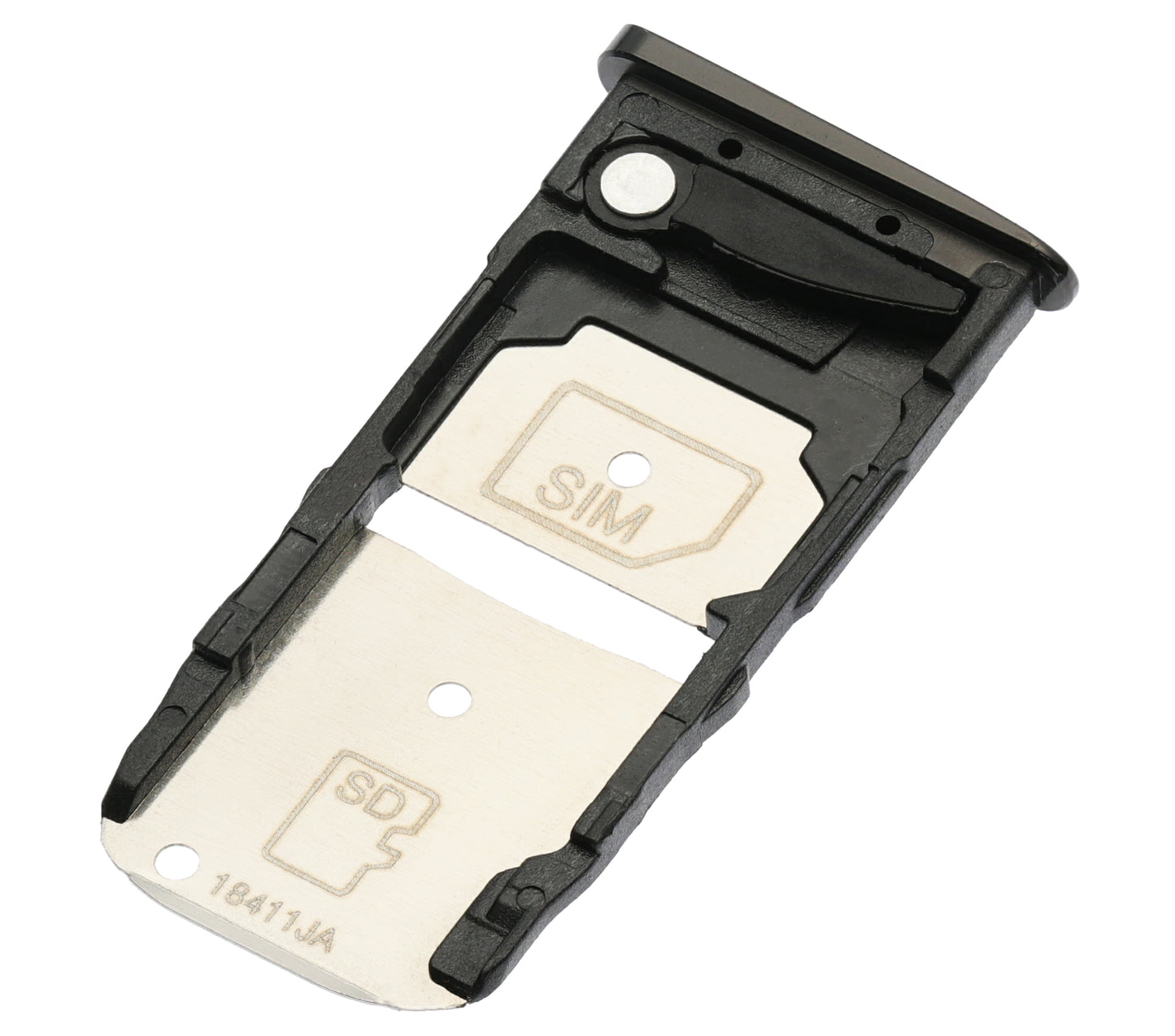 Single Sim Card Tray For Motorola Moto Z3 (XT1929-17 / 2018) / Z3 Play (XT1929 / 2018) (Black) - Motorola replacement part, additional product view, SKU 107082049239