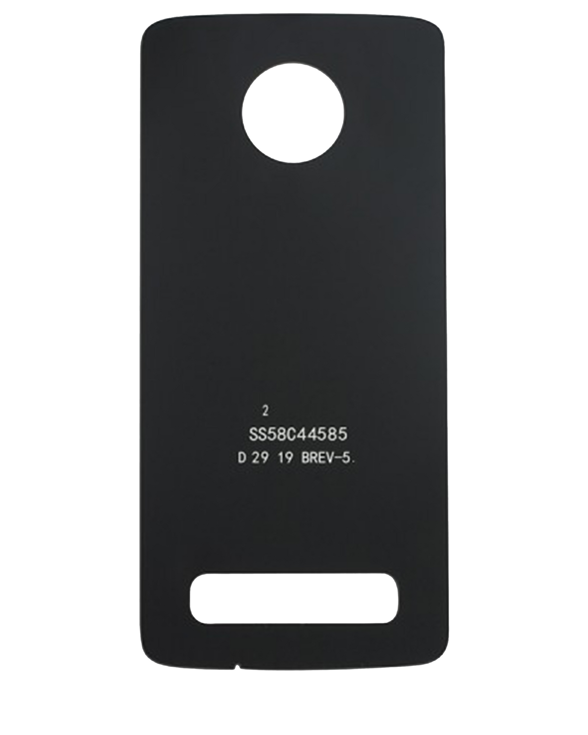 Back cover Glass For Motorola Moto Z4 (XT1980-3 / XT1980-4 / 2019) (Genuine OEM) (Gray) - Motorola replacement part, alternate repair part view, SKU 107082049310