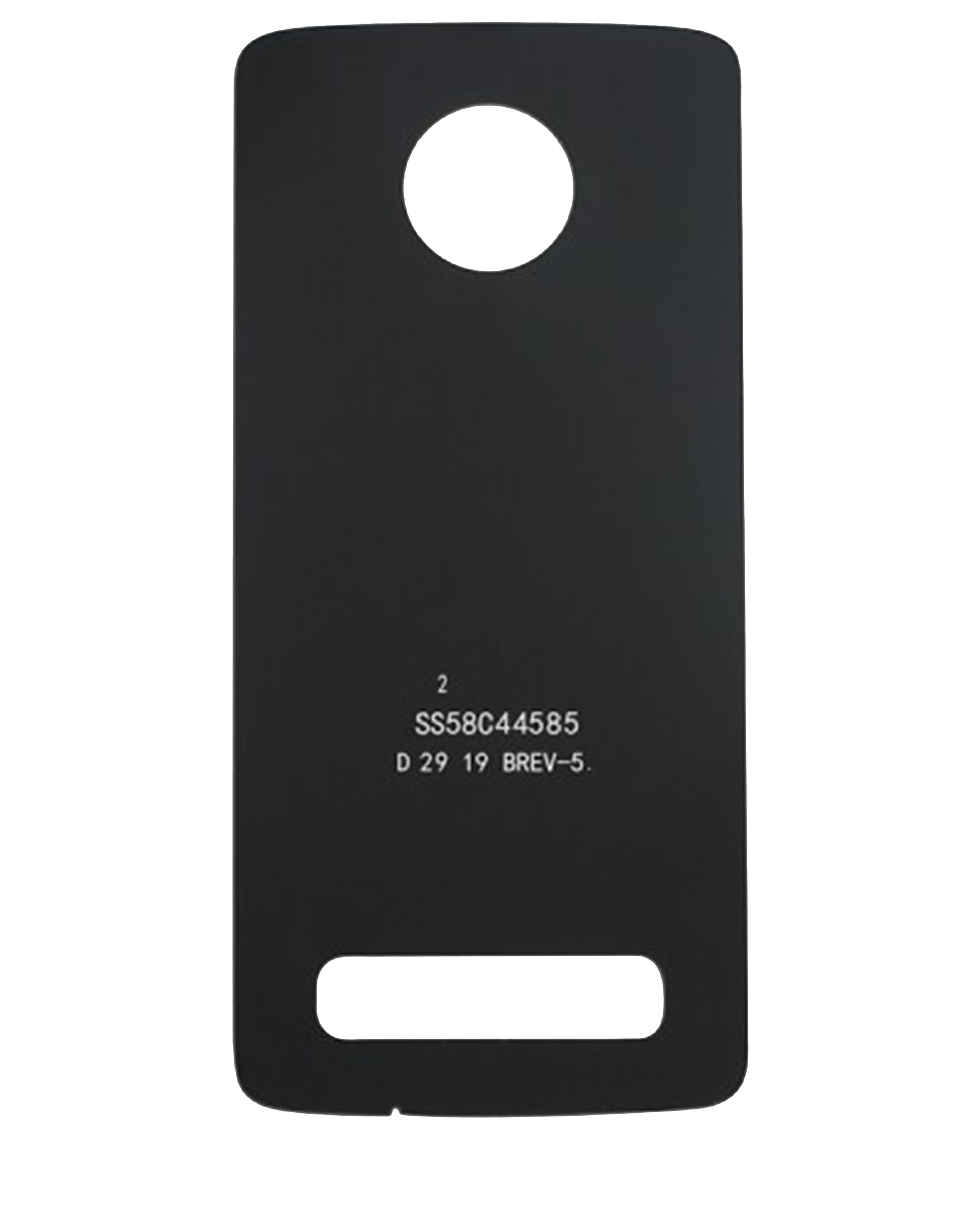 Back cover Glass For Motorola Moto Z4 (XT1980-3 / XT1980-4 / 2019) (Genuine OEM) (Gray) - Motorola replacement part, alternate repair part view, SKU 107082049310