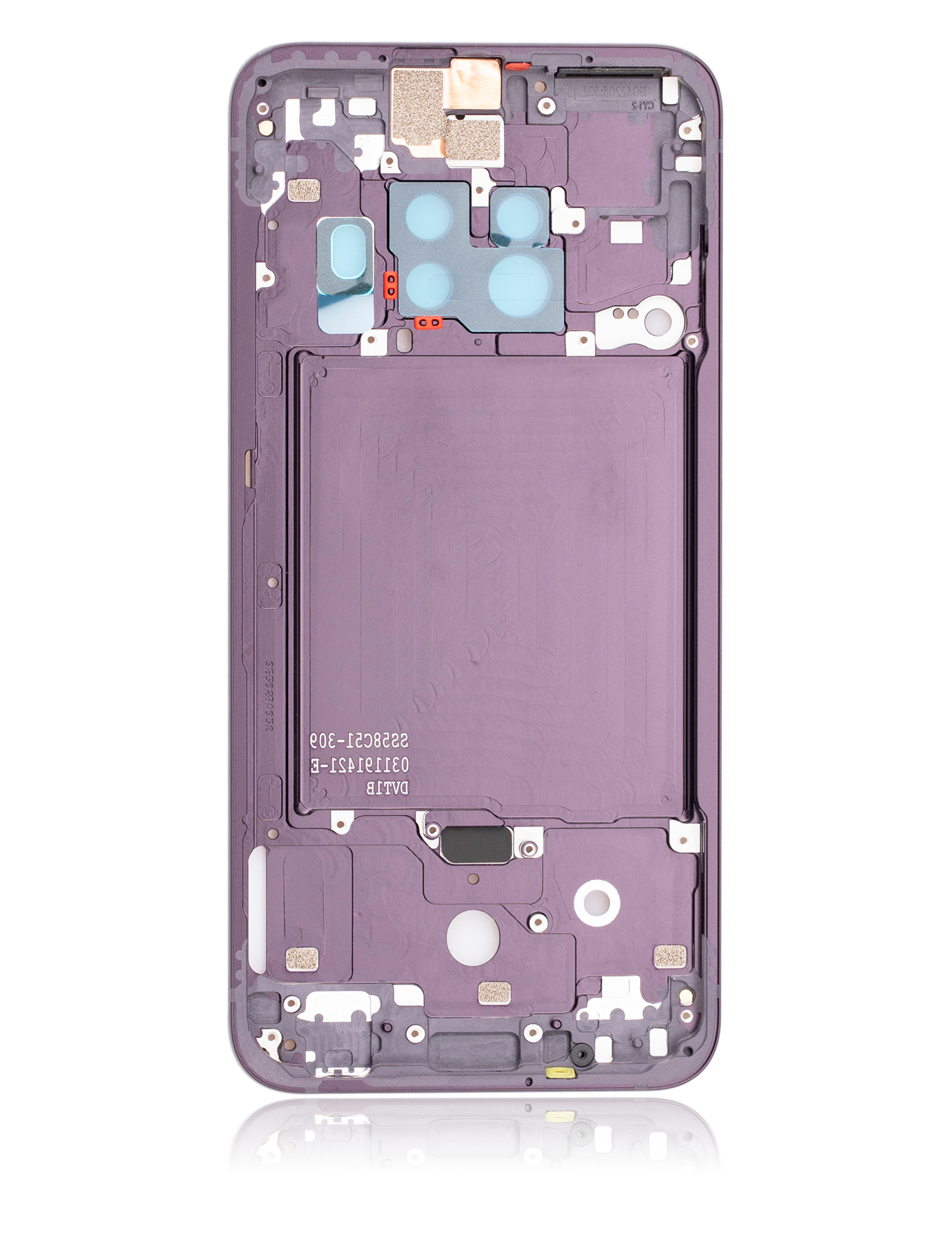 Mid-Frame Housing For Motorola One Zoom (XT2010-01 / 2019) / Z4 (XT1980 / 2019) (Version 2) (Cosmic Purple) - Motorola replacement part - product image 3 - SKU 107082049332