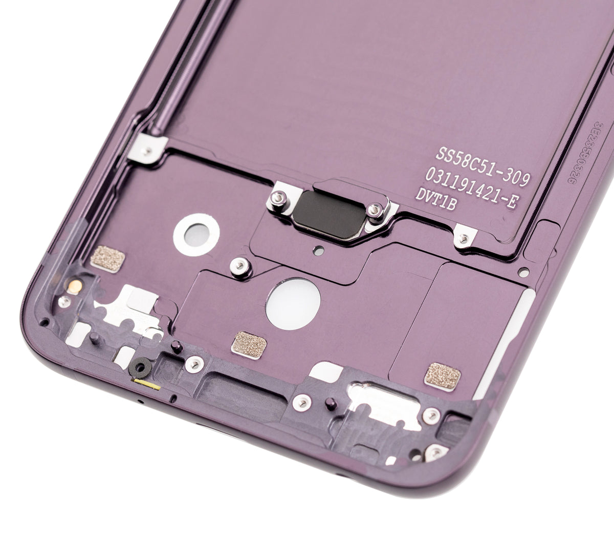 Mid-Frame Housing For Motorola One Zoom (XT2010-01 / 2019) / Z4 (XT1980 / 2019) (Version 2) (Cosmic Purple) - Motorola replacement part - product image 4 - SKU 107082049332