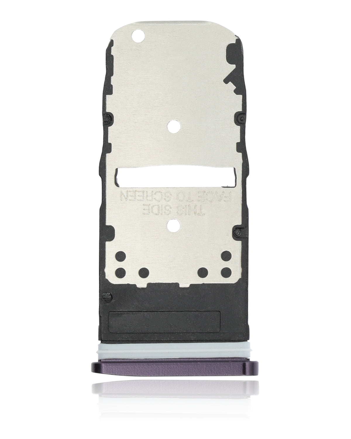 Dual Sim Card Tray For Motorola Moto Z4 (XT1980 / 2019) (Purple) - Motorola replacement part, component detail view, SKU 107082049338