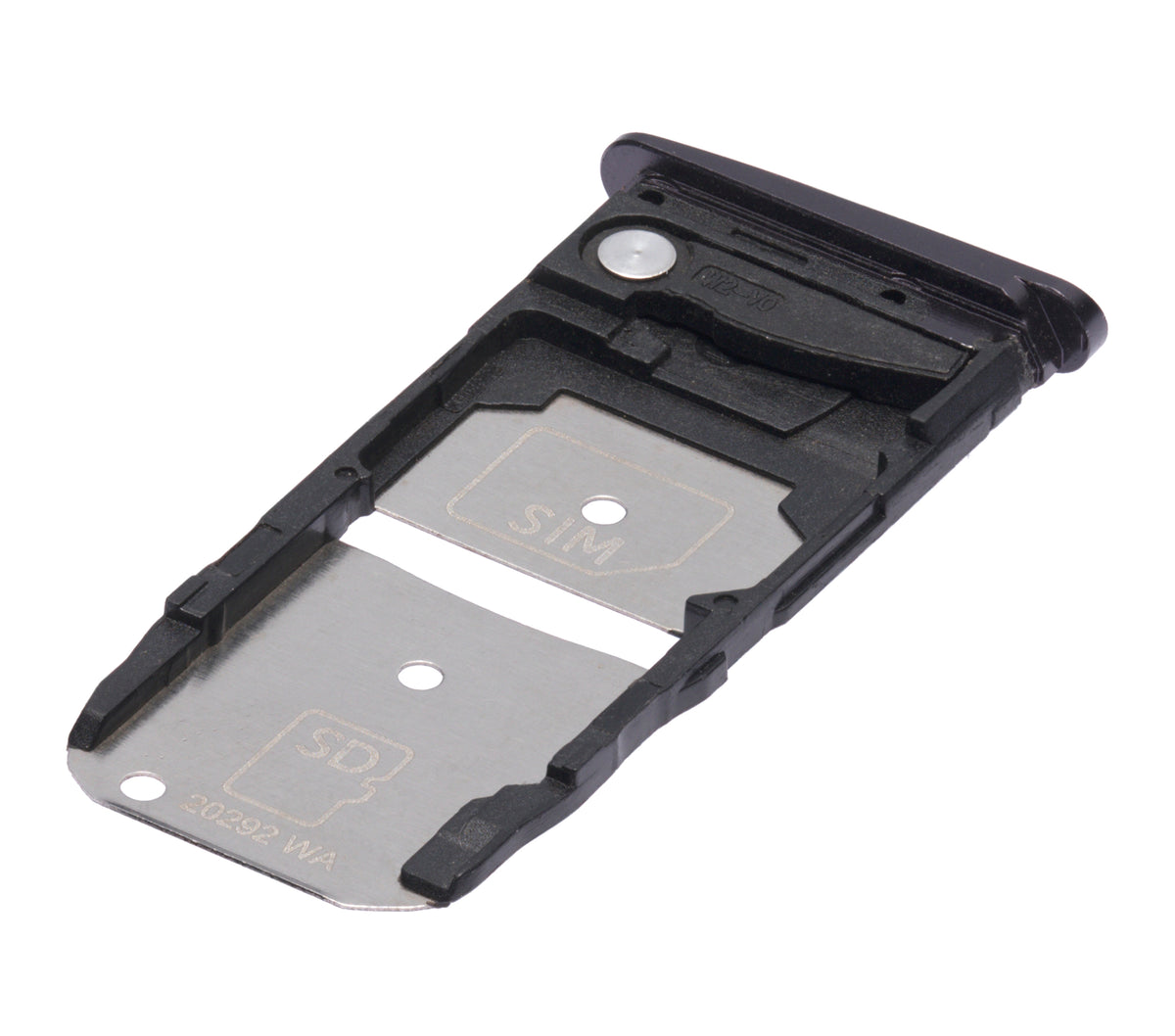 Single Sim Card Tray For Motorola Moto Z4 (XT1980 / 2019) (Purple) - Motorola replacement part, alternate repair part view, SKU 107082049340