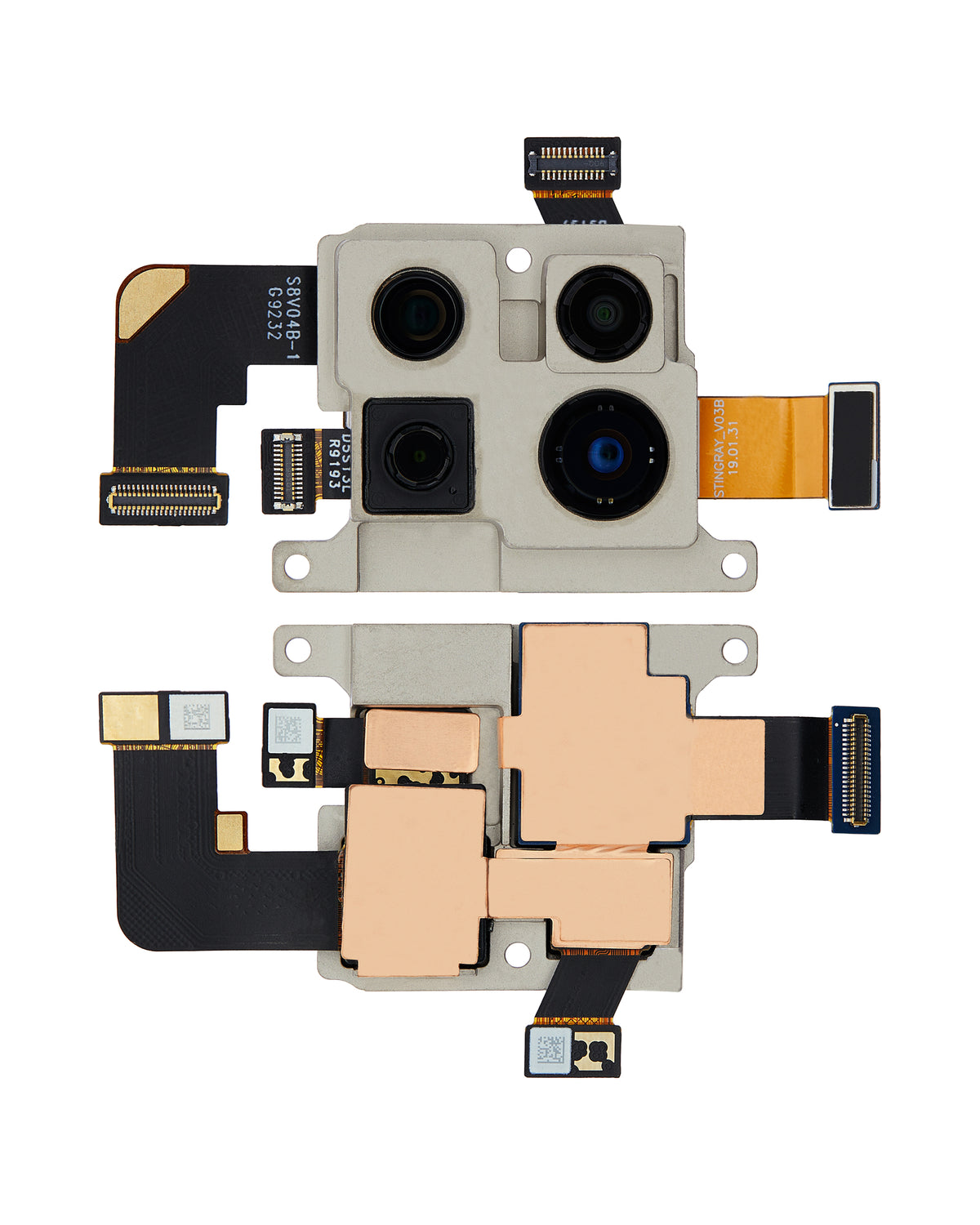 Back Camera Assembly (Wide & Telephoto & Ultrawide & Depth) For Motorola One Zoom (XT2010-01 / 2019) - Motorola replacement part - product image 2 - SKU 107082049341