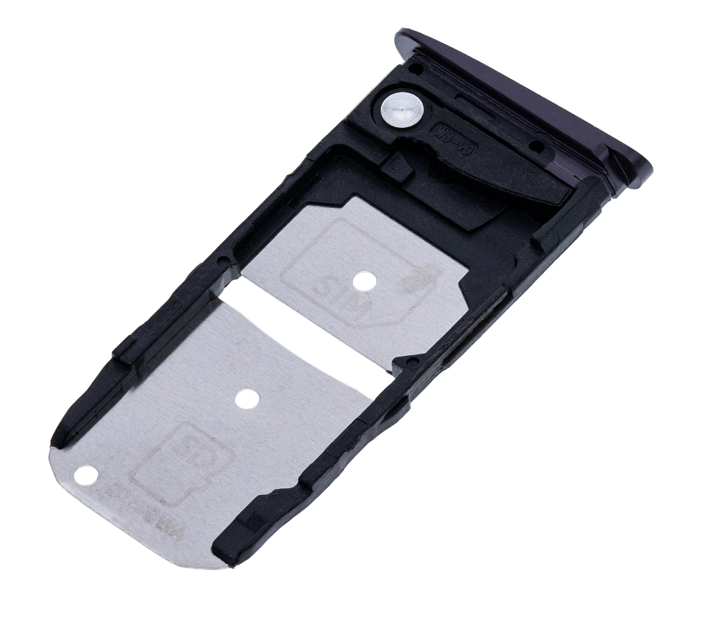 Sim Card Tray For Motorola Moto Z4 Play (2019) (Black) - Motorola replacement part, close-up replacement part view, SKU 107082049927