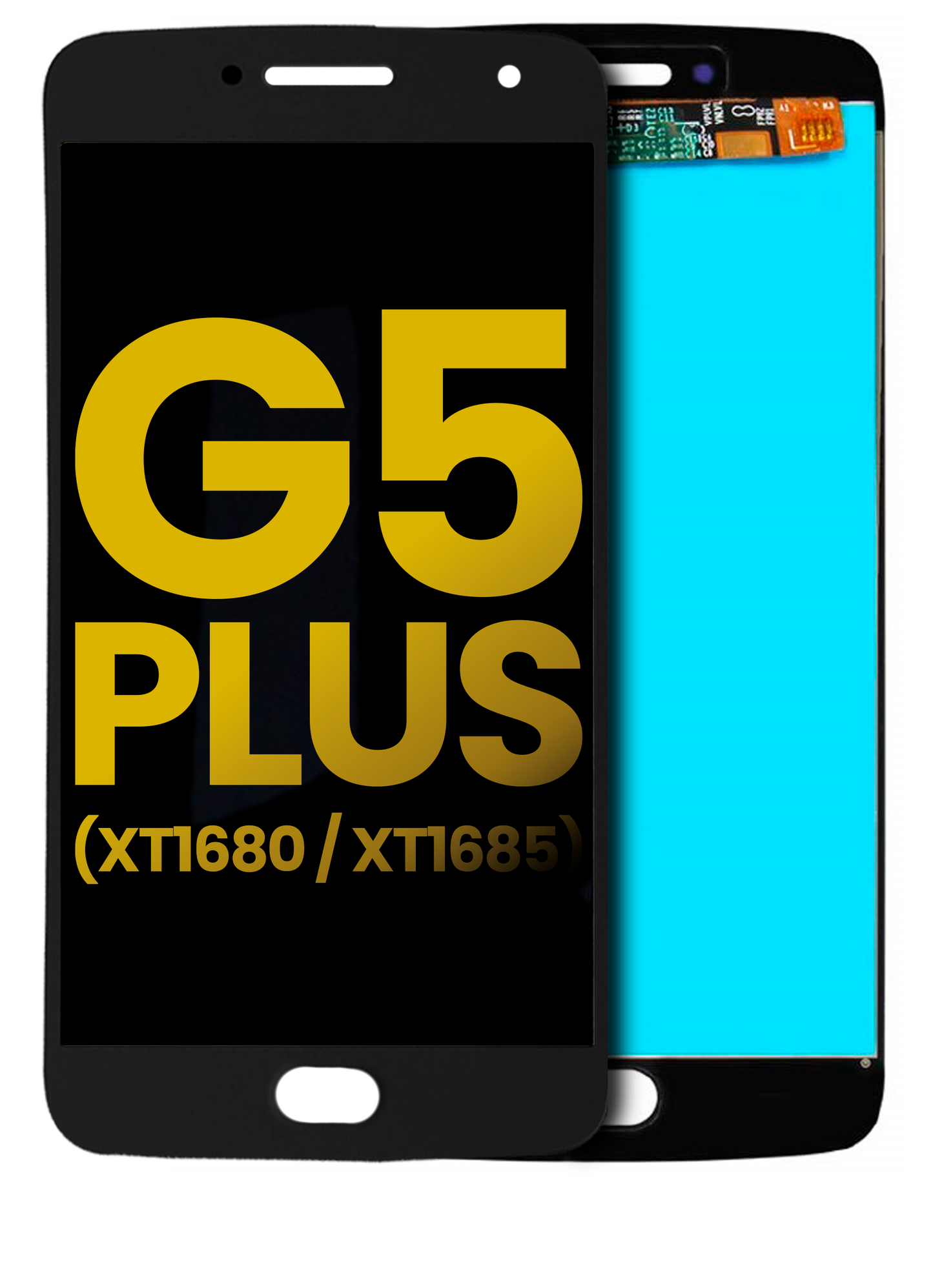 LCD Assembly Without Frame For Motorola Moto G5 Plus (XT1680 / XT1685 / 2017) (Refurbished) (Black) | compatible mobile phone replacement part | SKU 107082050501 | product image 1