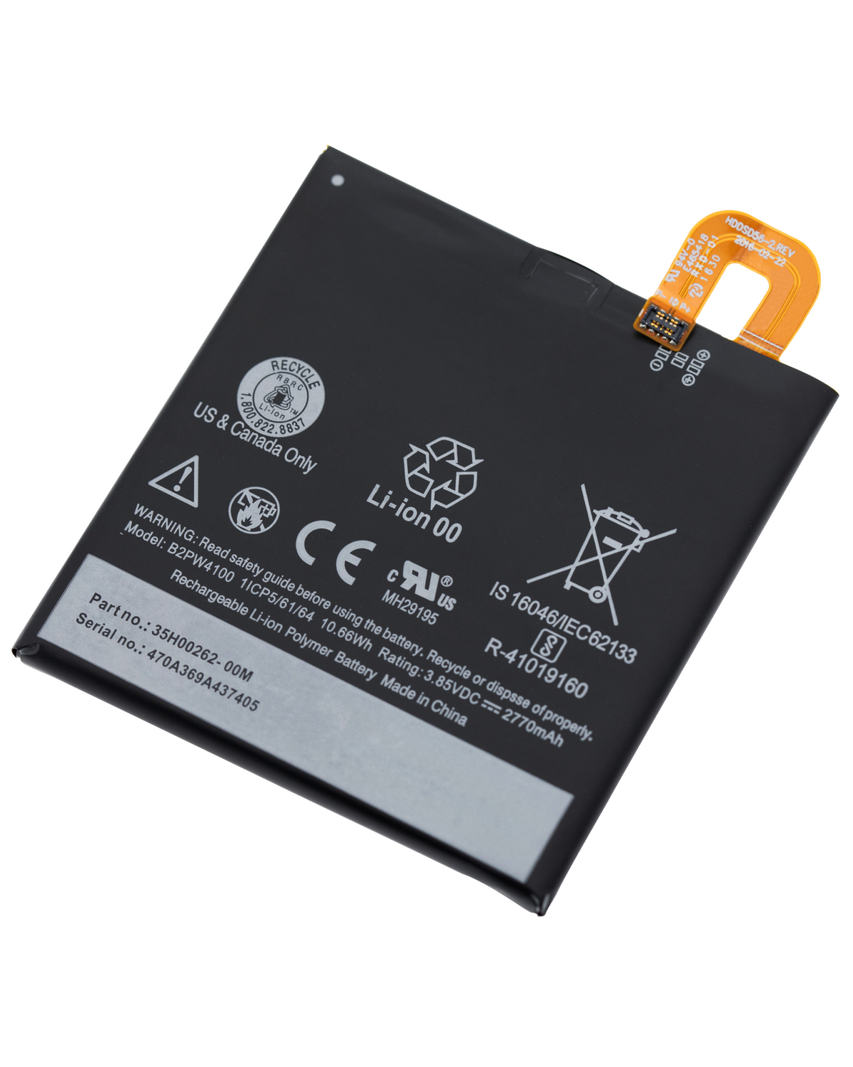 Replacement Battery For Google Pixel (B2PW4100) - phone repair part close-up