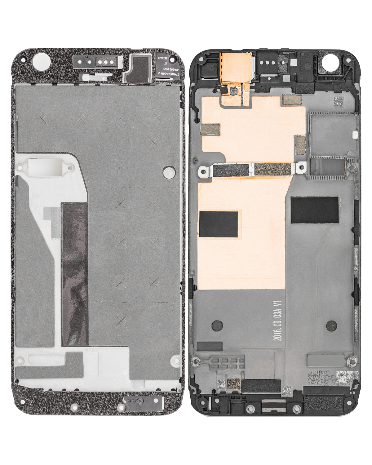 Mid Frame Housing For Google Pixel 5 - repair component detailed angle