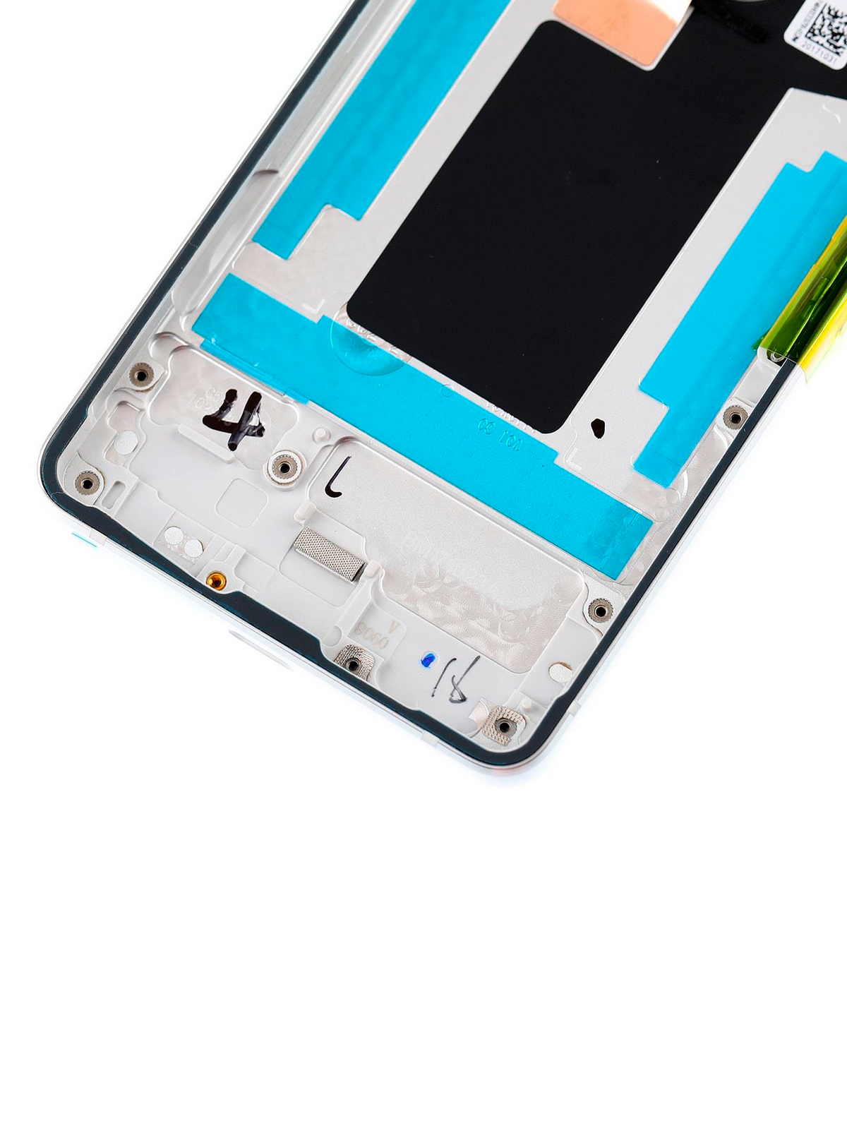 Back Housing W/ Small Components Pre-Installed For Google Pixel 2 (Used OEM Pull: Grade A) (White) - phone repair component product image