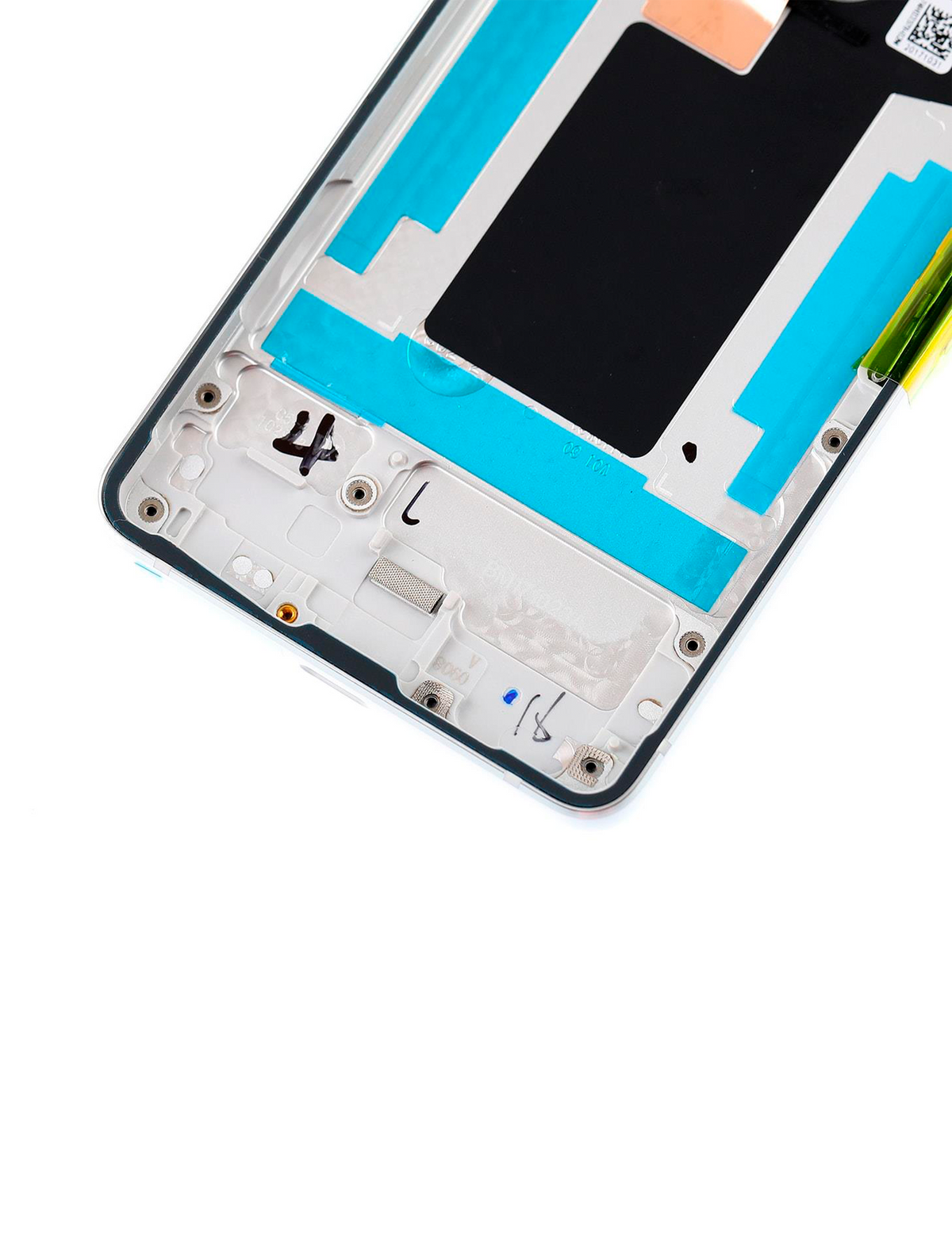 Back Housing W/ Small Components Pre-Installed For Google Pixel 2 (Used OEM Pull: Grade A) (White) - repair component alternate view