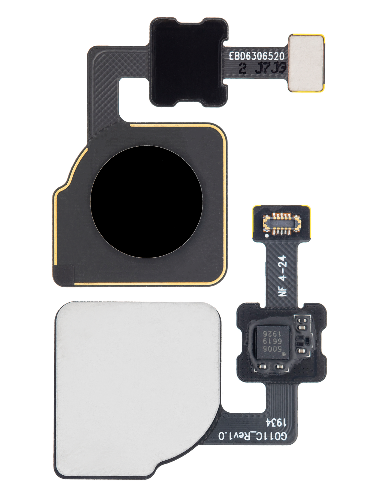 Fingerprint Sensor Flex For Google Pixel 2 XL (Black) - replacement part additional angle