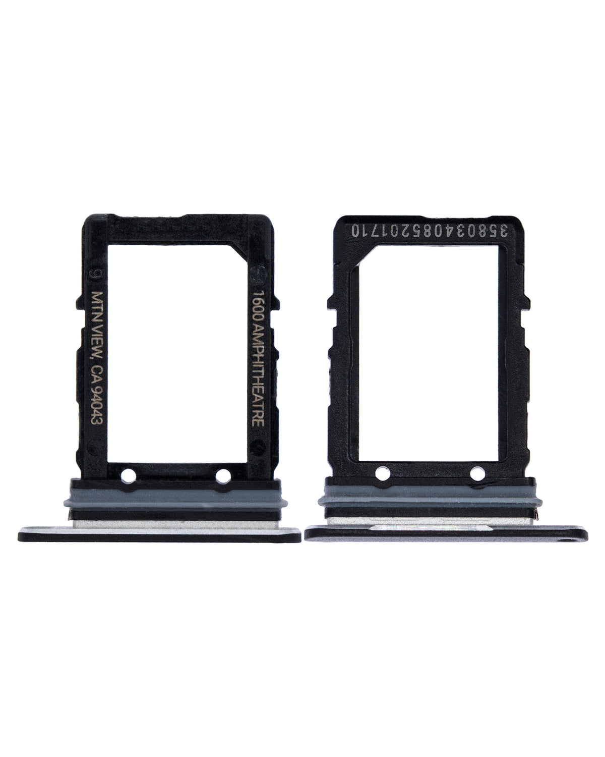 Sim Card Tray For Google Pixel 2 XL (Black) - repair component alternate view