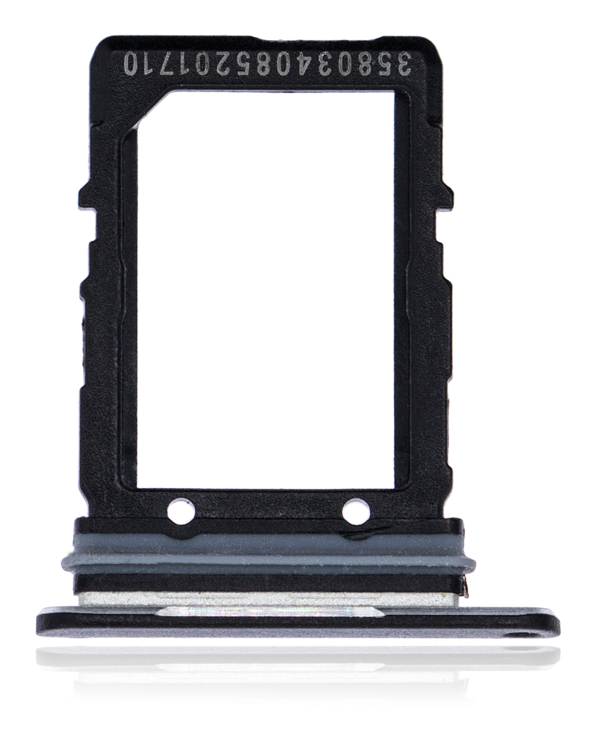 Sim Card Tray For Google Pixel 2 XL (Black) - replacement component detail view