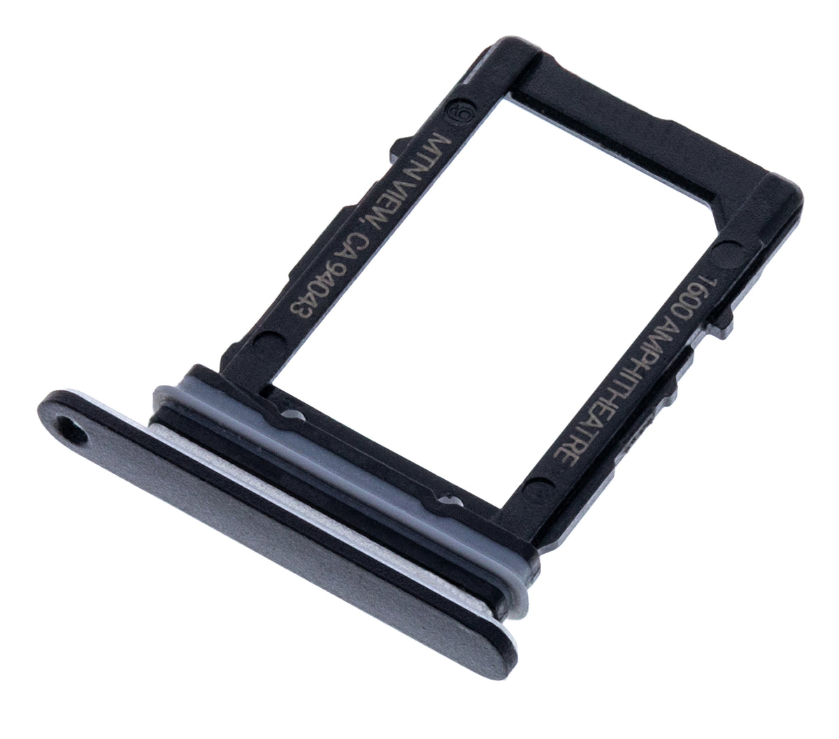 Sim Card Tray For Google Pixel 2 XL (Black) - phone repair part close-up