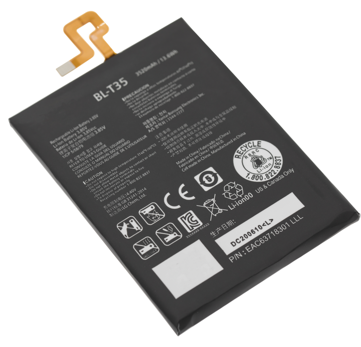 Replacement Battery For Google Pixel 2 XL (BL-T35) - phone repair part close-up