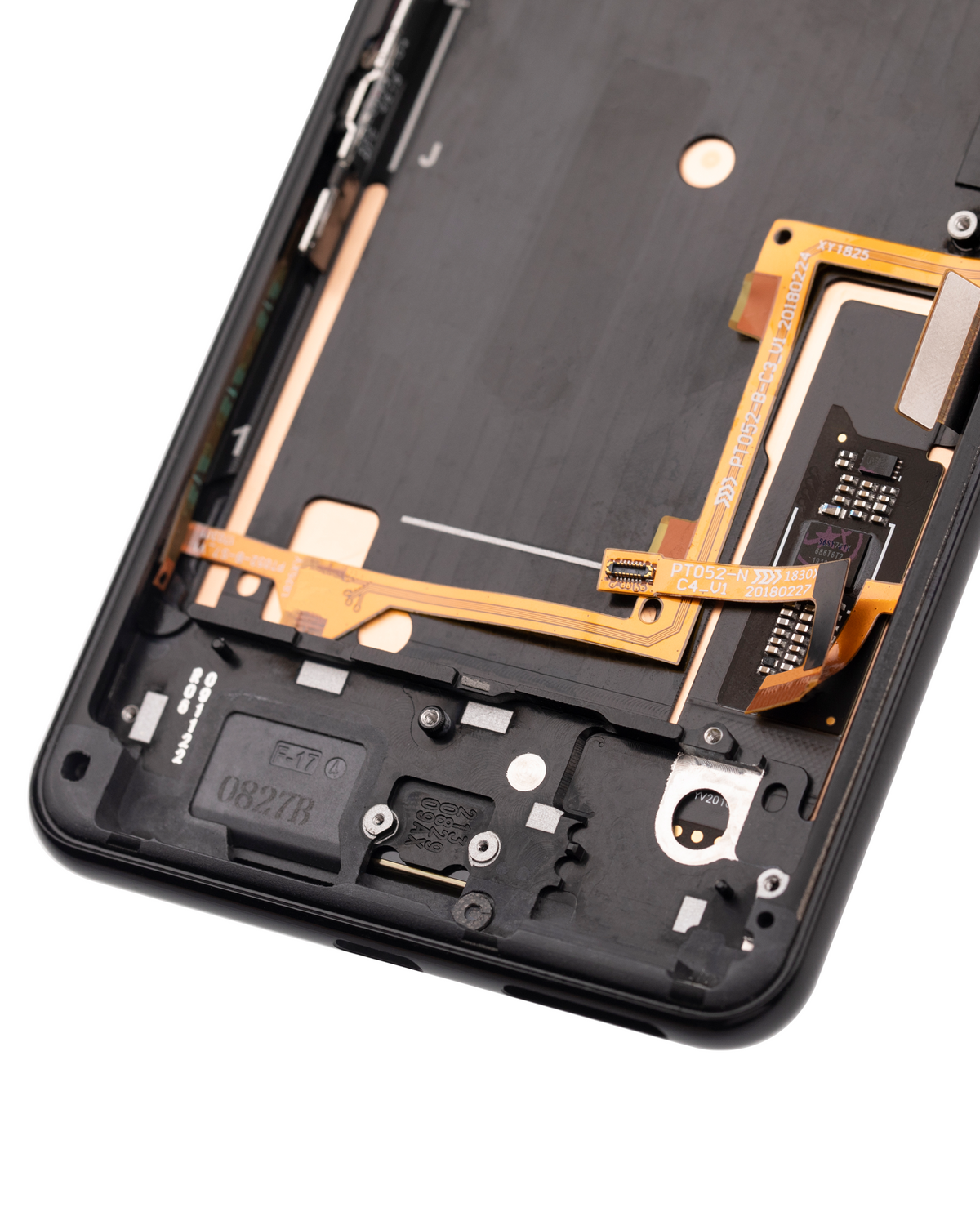OLED Assembly With Frame For Google Pixel 3 XL (Refurbished) (Just Black) - phone repair part close-up