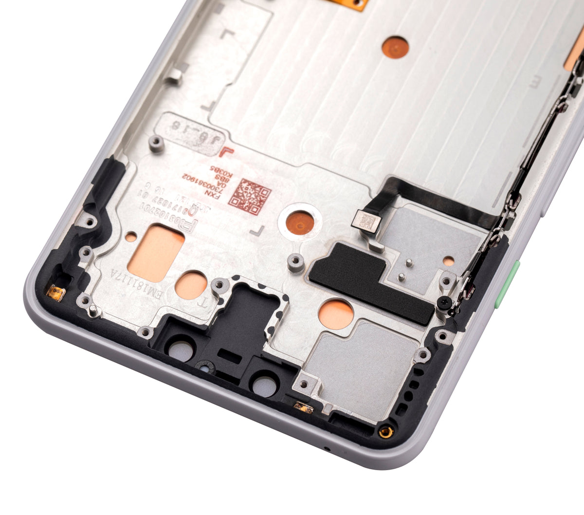 OLED Assembly With Frame For Google Pixel 3 XL (Refurbished) (Clearly White) - replacement part additional angle