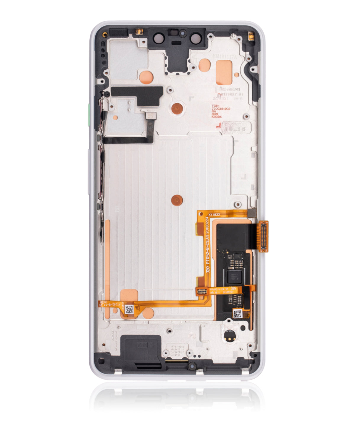 OLED Assembly With Frame For Google Pixel 3 XL (Refurbished) (Clearly White) - phone repair component product image