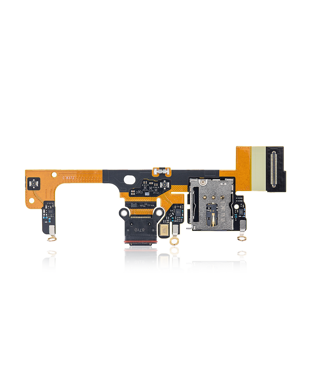 Charging Port Flex Cable For Google Pixel 3 XL - repair component detailed angle