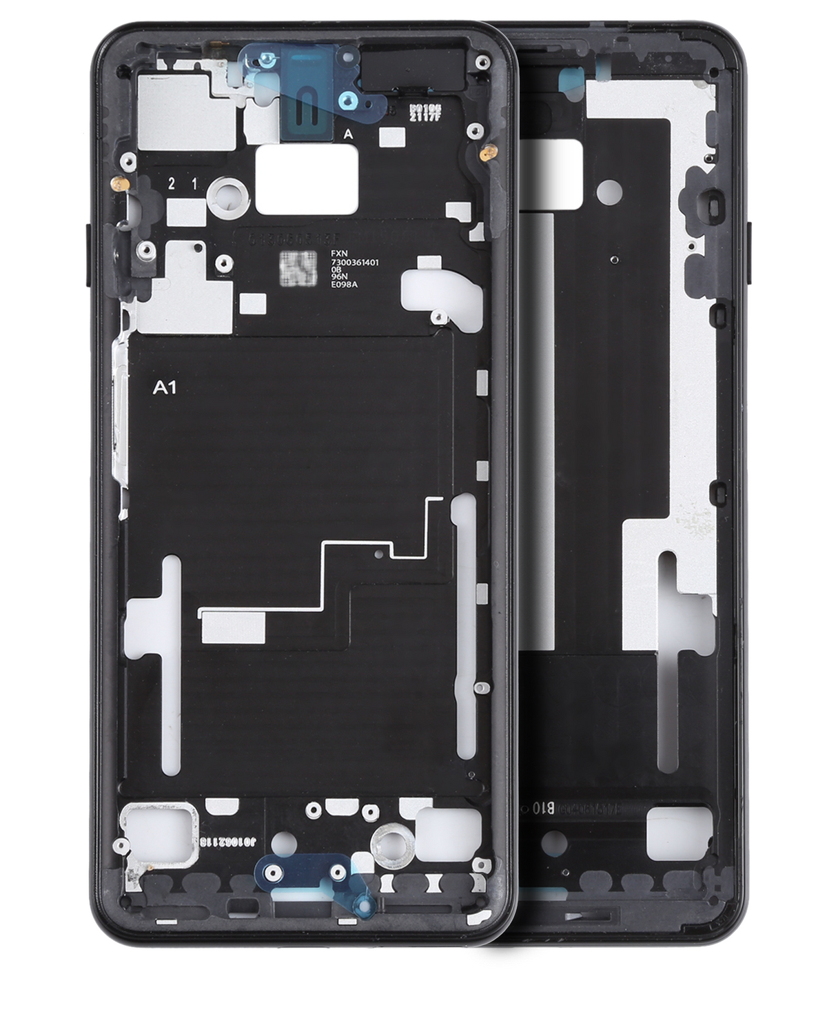 Mid Frame Housing For Google Pixel 3 XL (Just Black) - replacement part product view