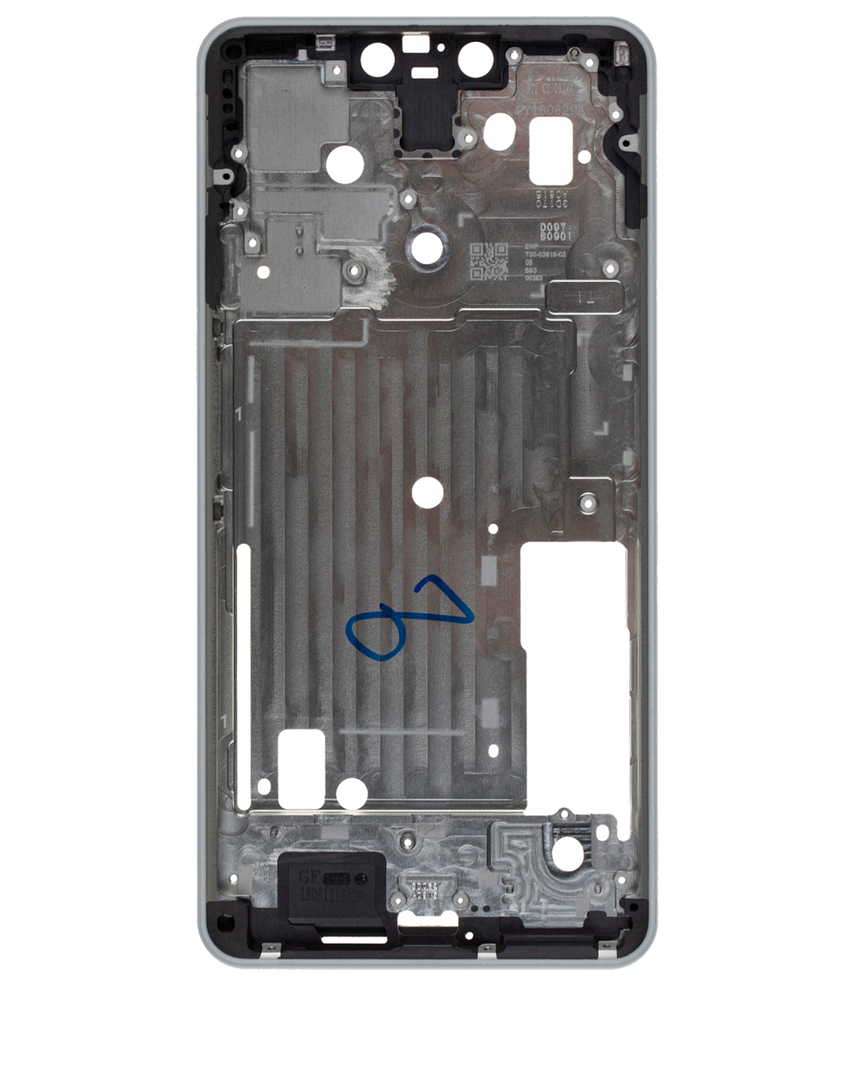 Mid Frame Housing For Google Pixel 3 XL (White) - replacement component detail view