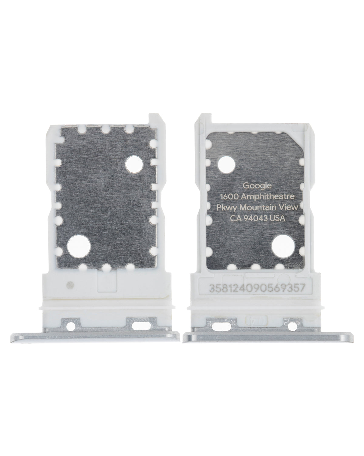 Sim Card Tray For Google Pixel 3 XL (Clearly White) - repair component alternate view