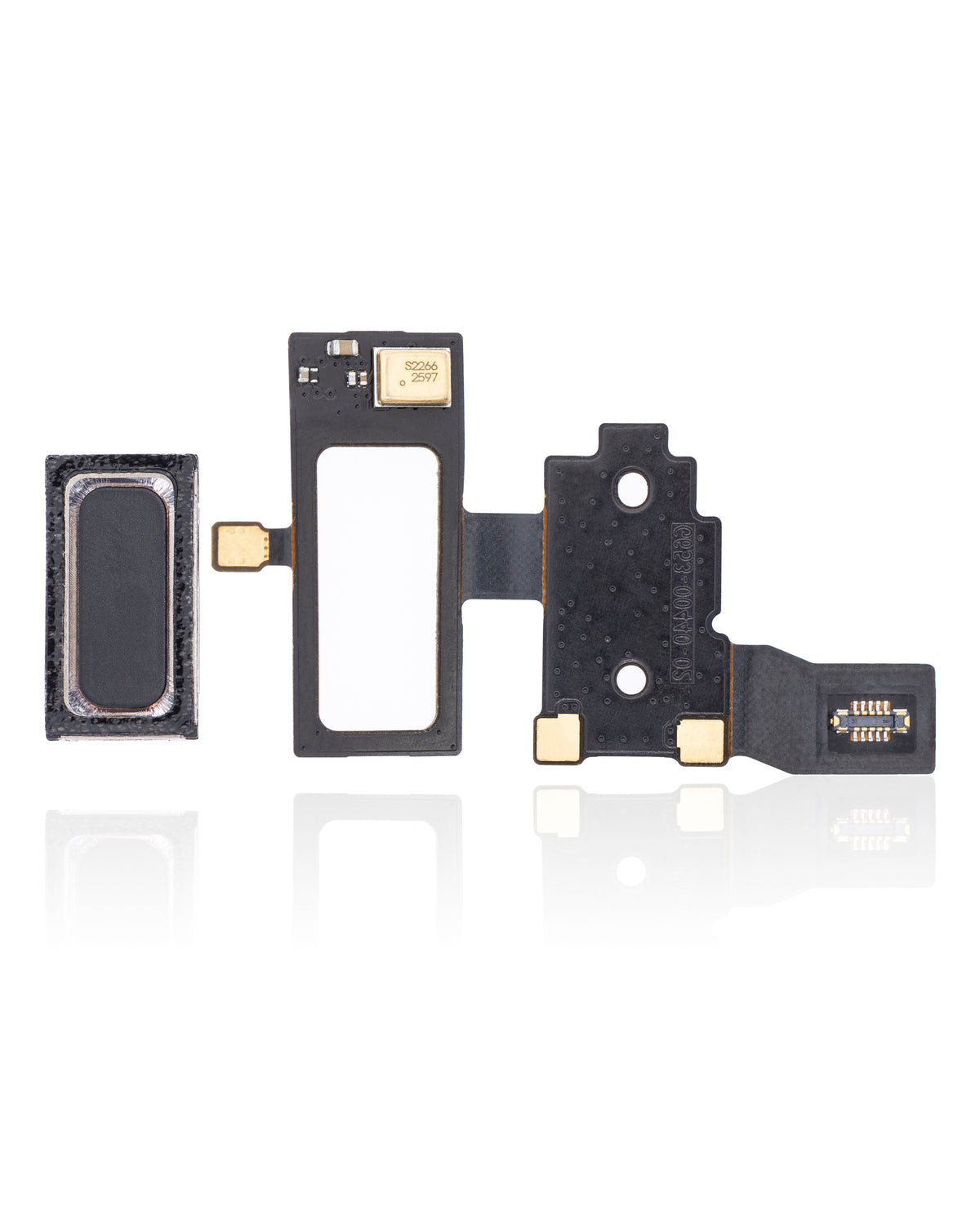 Earpiece Speaker With Proximity Sensor & Microphone Flex For Google Pixel 3 XL - repair component detailed angle