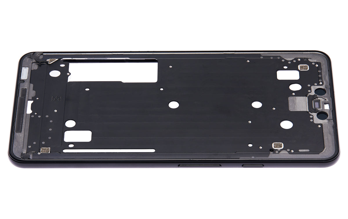 Mid Frame Only For Google Pixel 3 XL (Just Black) - phone repair part close-up