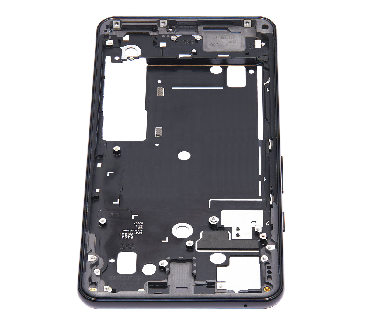 Mid Frame Only For Google Pixel 3 XL (Just Black) - repair component alternate view