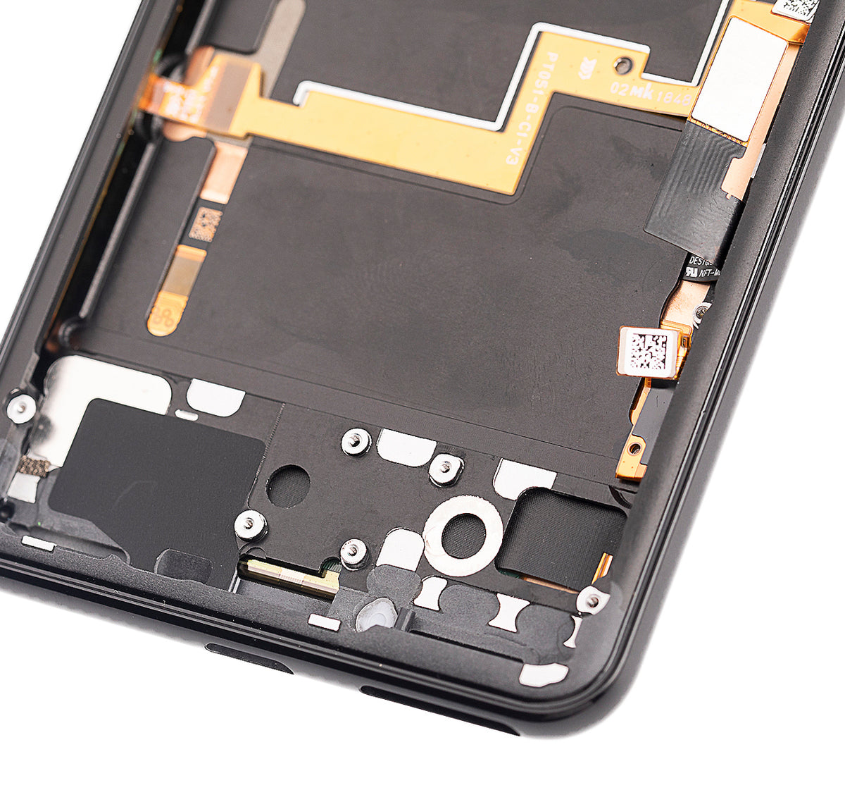 OLED Assembly With Frame For Google Pixel 3 (Refurbished) (Just Black) - phone repair component product image