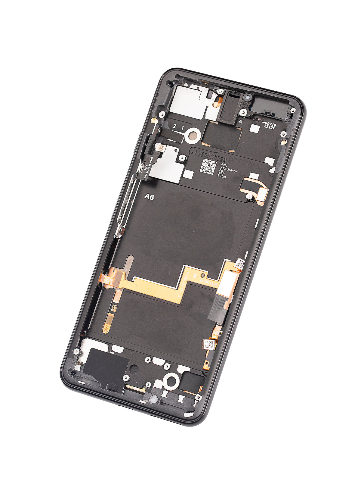 OLED Assembly With Frame For Google Pixel 3 (Refurbished) (Just Black) - phone repair part close-up