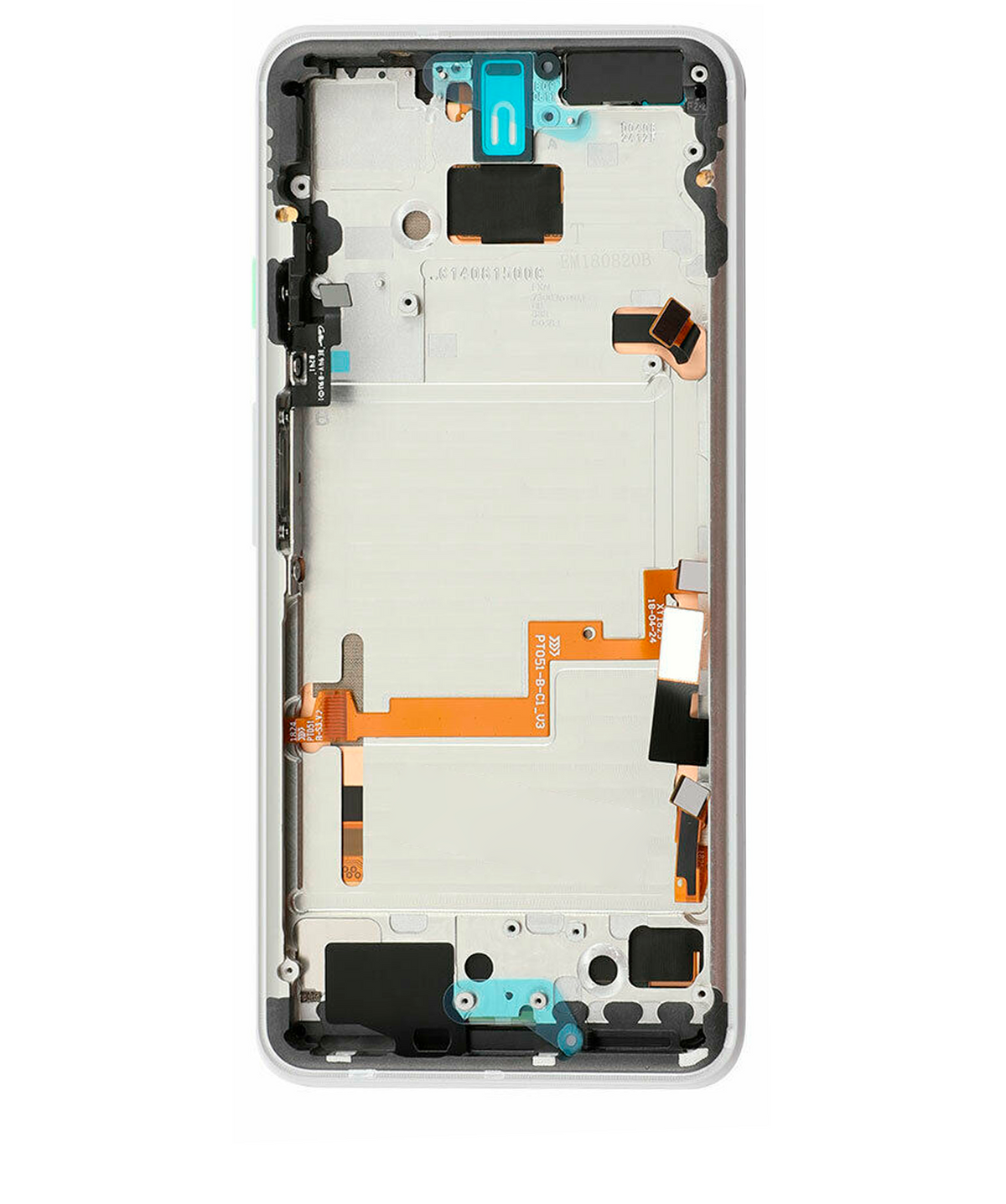 OLED Assembly With Frame For Google Pixel 3 (Refurbished) (Clearly White) - replacement component detail view